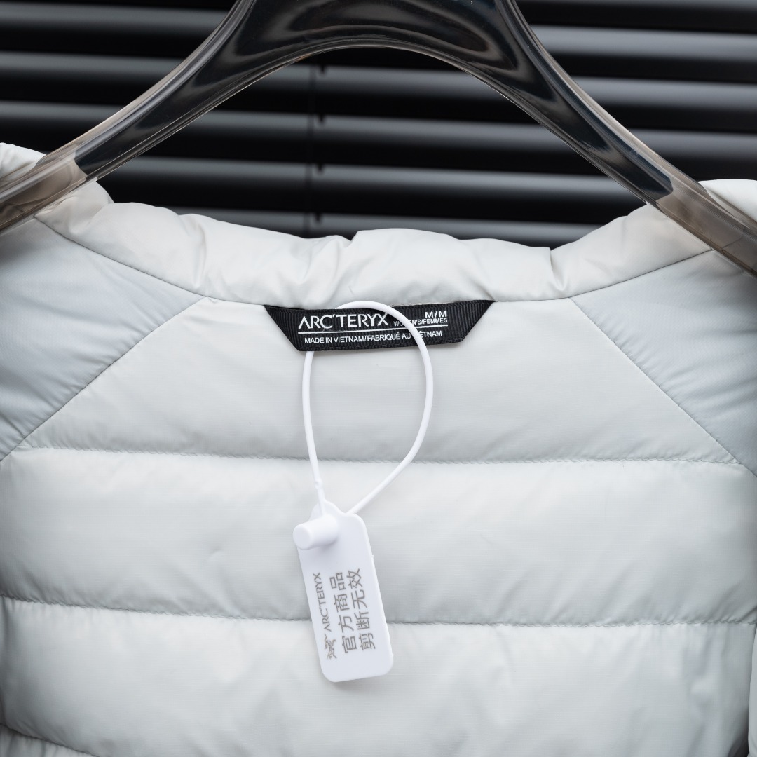 Arcteryx Female Down Jacket Knitted Black Hooded S-l-xxl