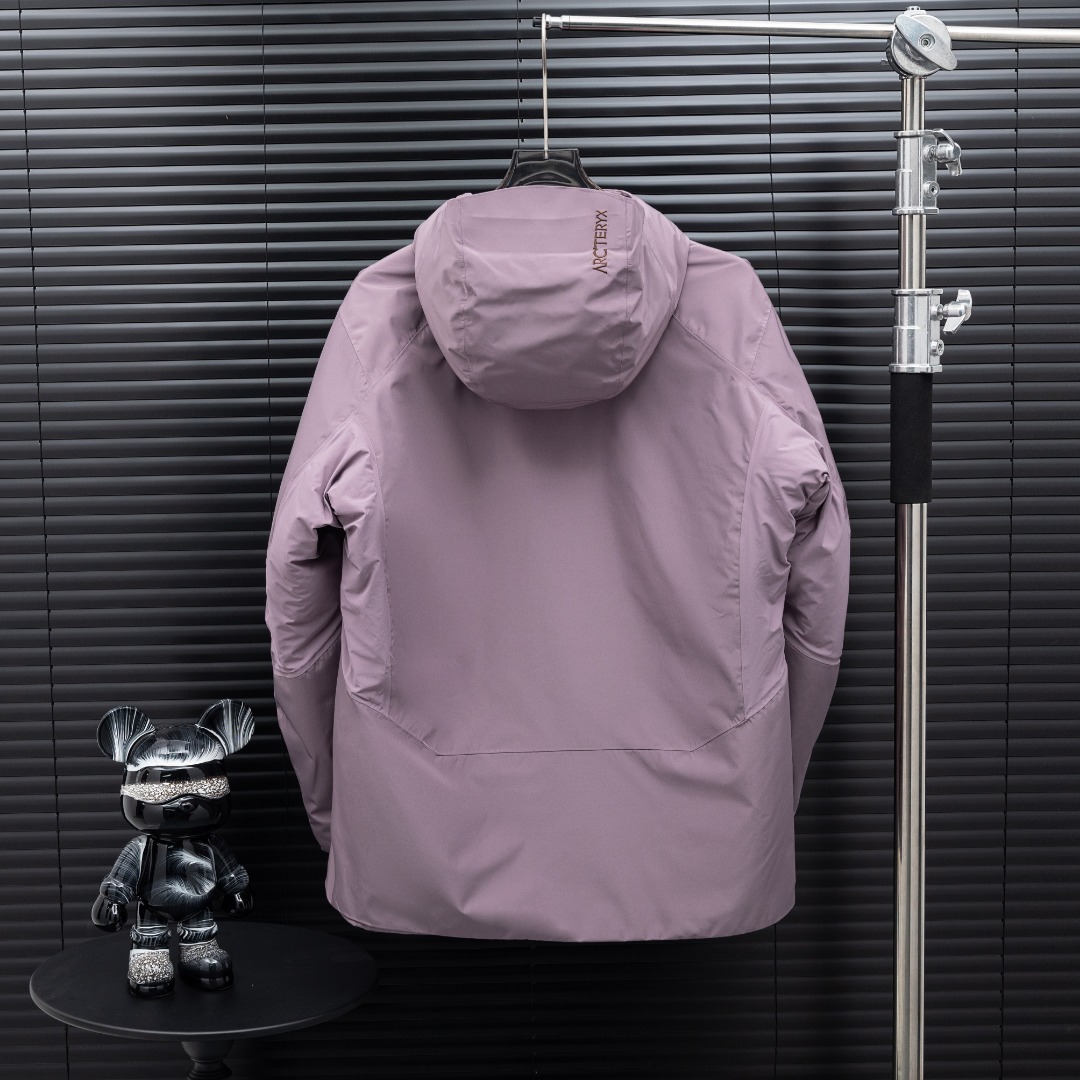 Arcteryx Female Down Jacket Knitted Black Hooded S-l-xxl