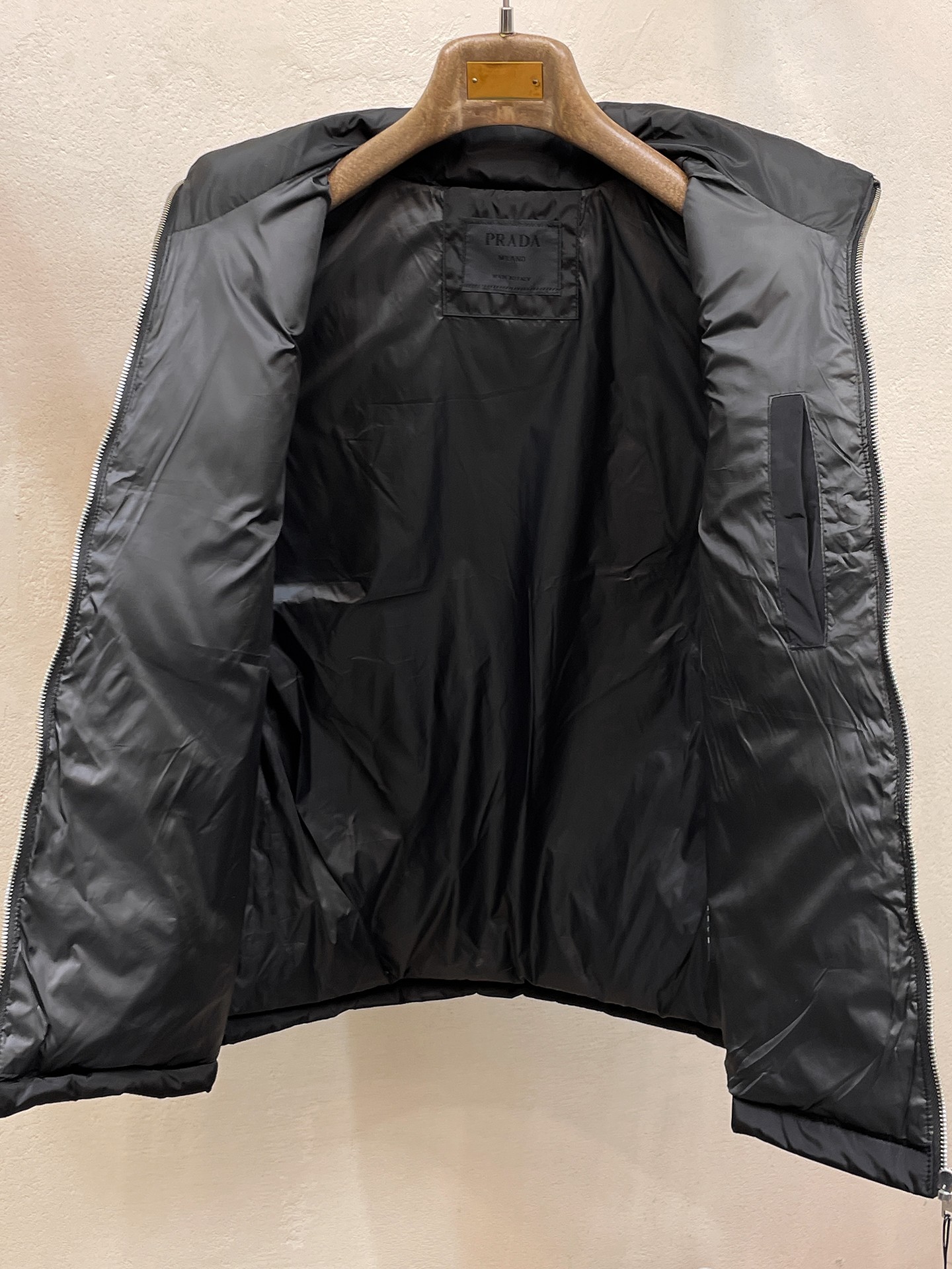 Gucci Down Vest Goose Down Black S-m-l-xl