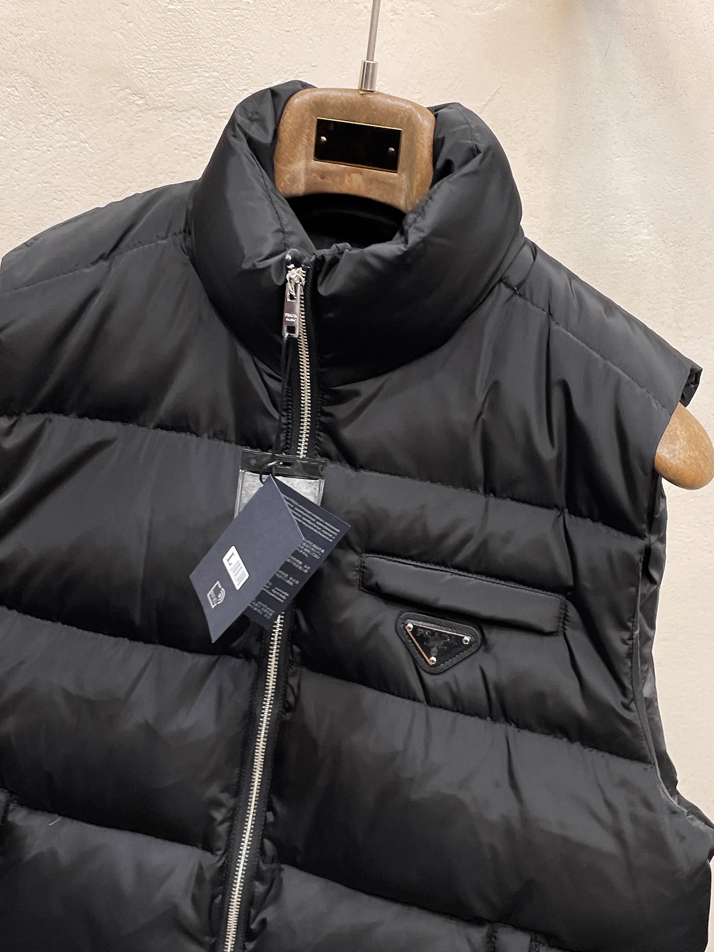 Gucci Down Vest Goose Down Black S-m-l-xl