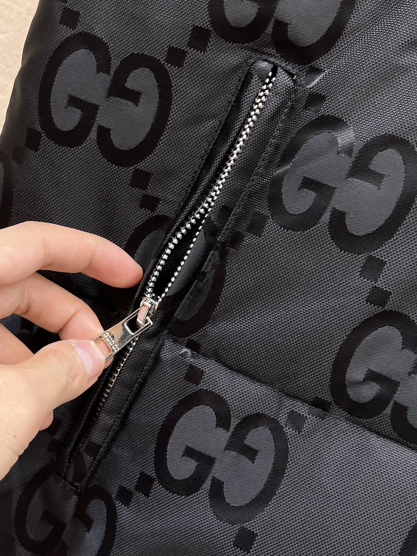 Gucci Down Vest Goose Down Black S-m-l-xl