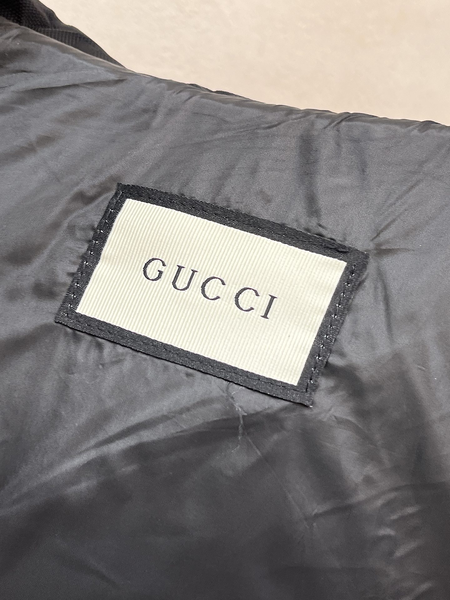 Gucci Down Vest Goose Down Black S-m-l-xl