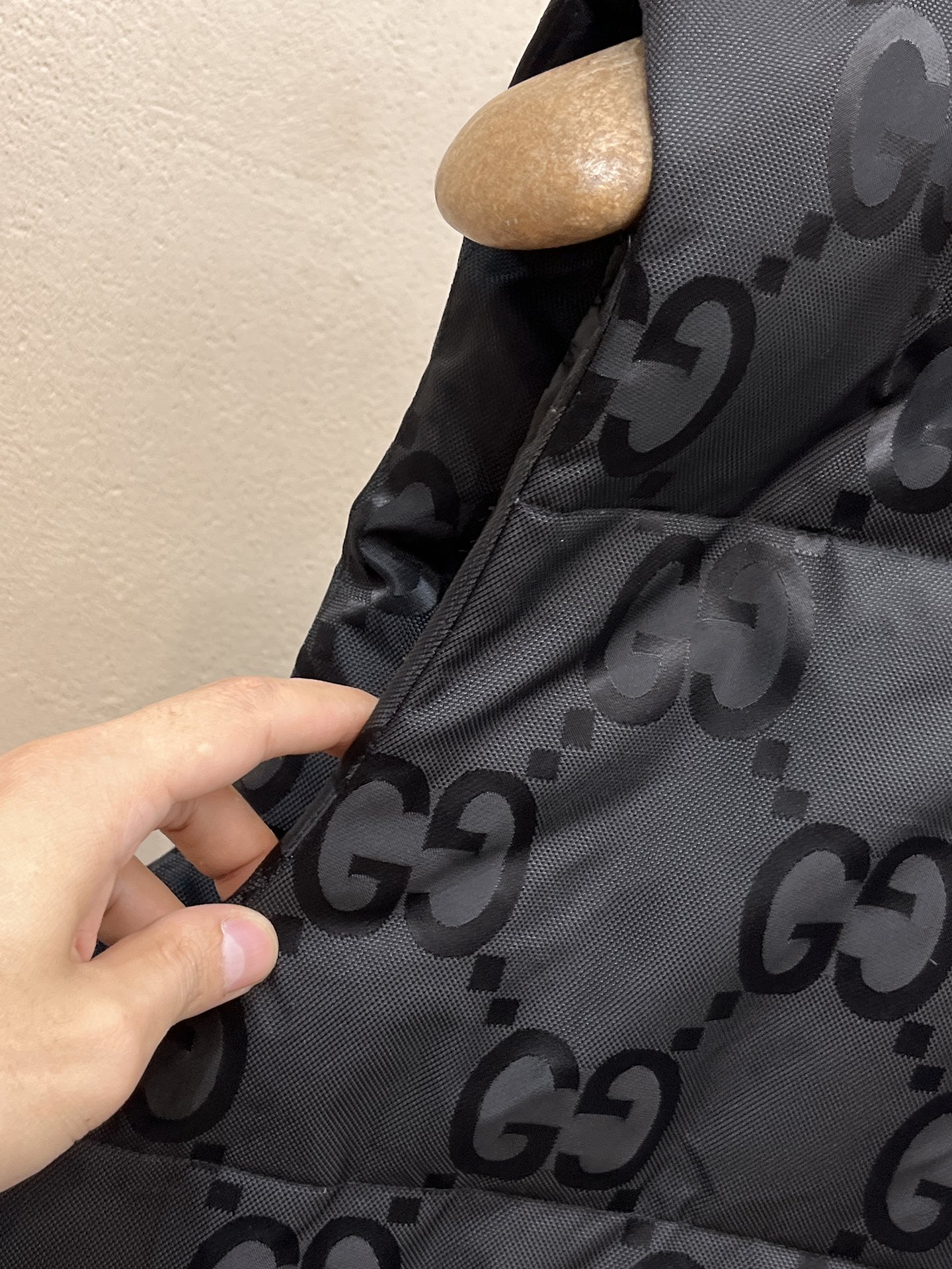 Gucci Down Vest Goose Down Black S-m-l-xl