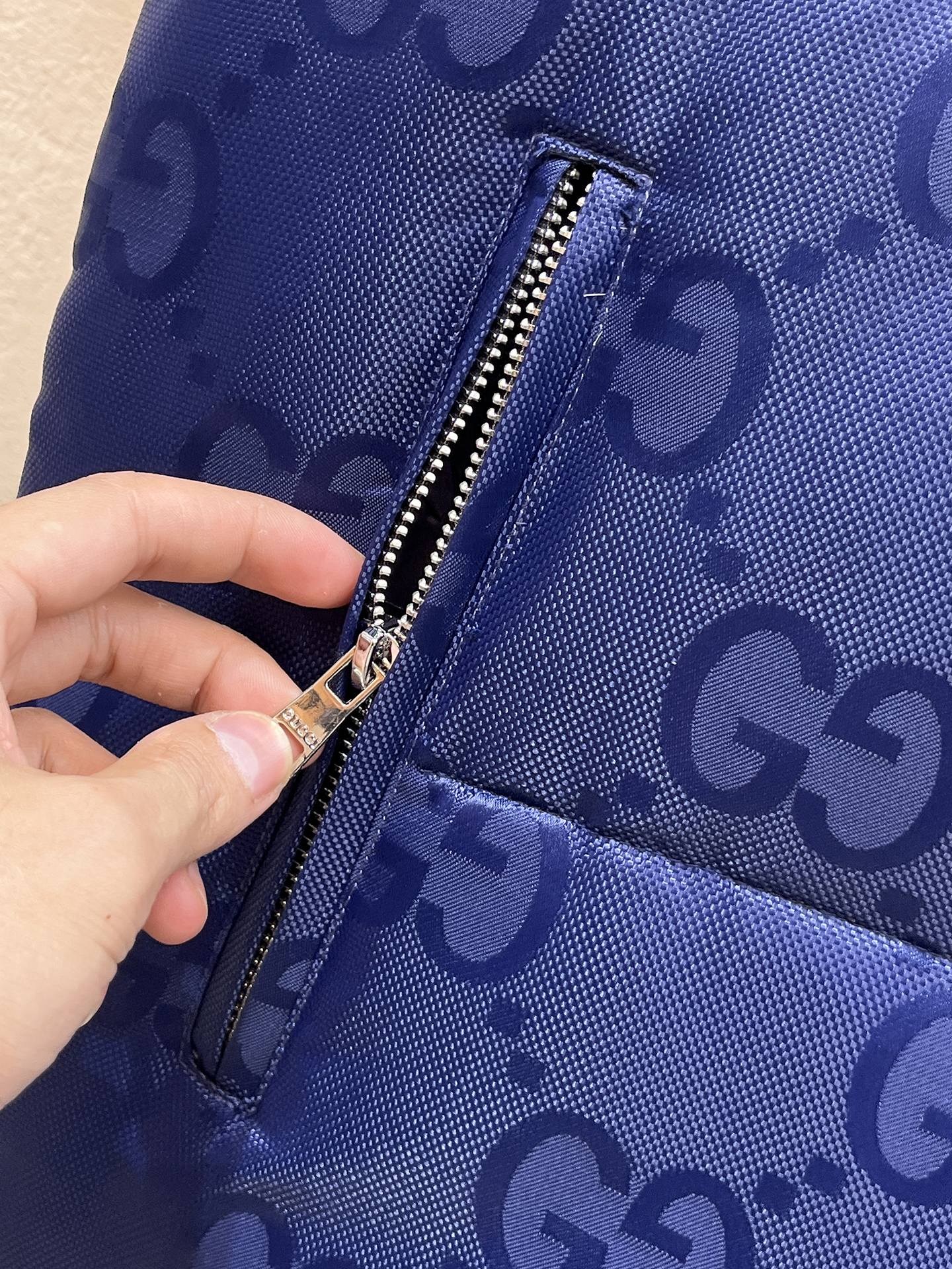 Gucci Down Vest Goose Down Blue S-m-l-xl