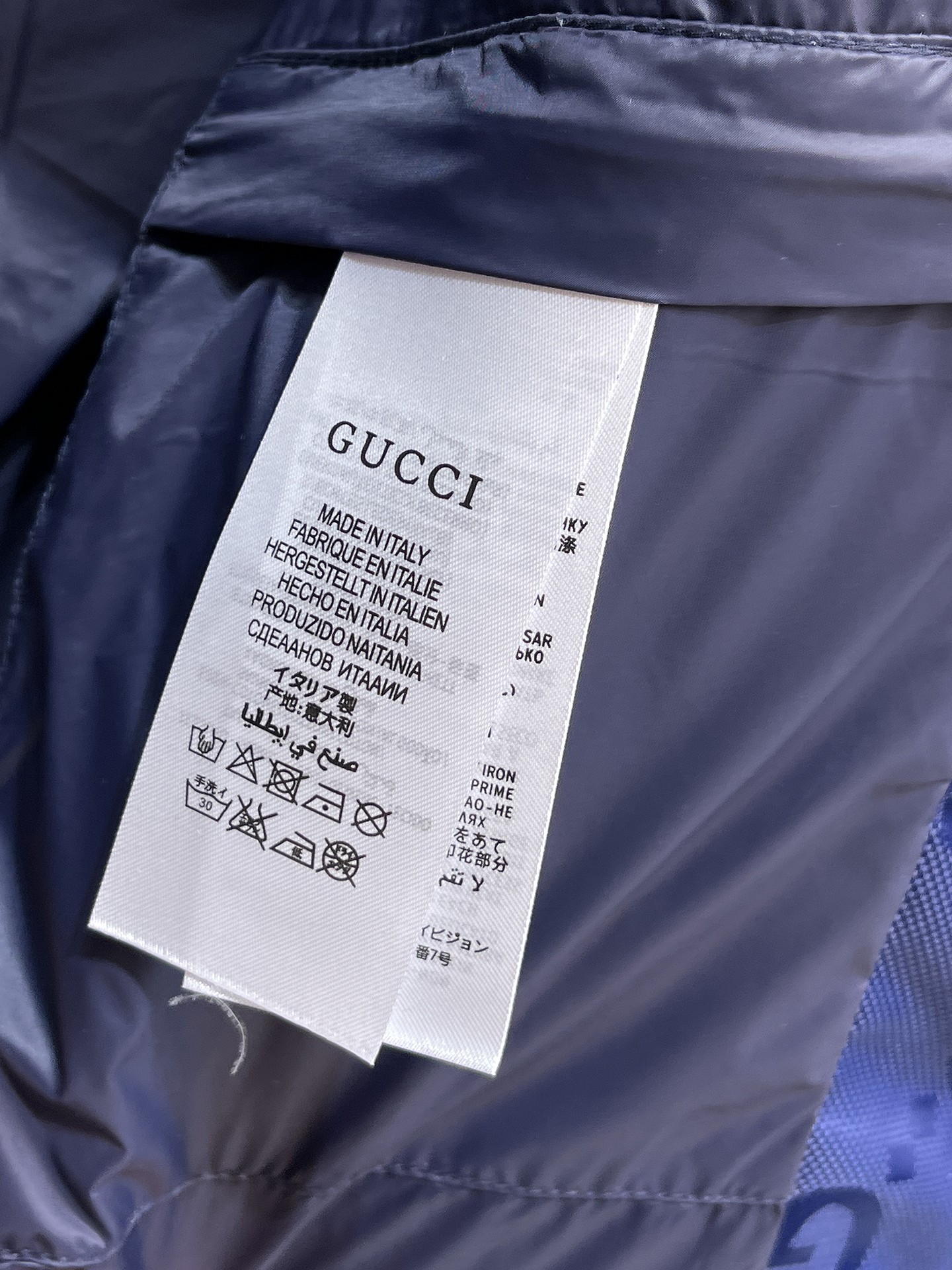 Gucci Down Vest Goose Down Blue S-m-l-xl