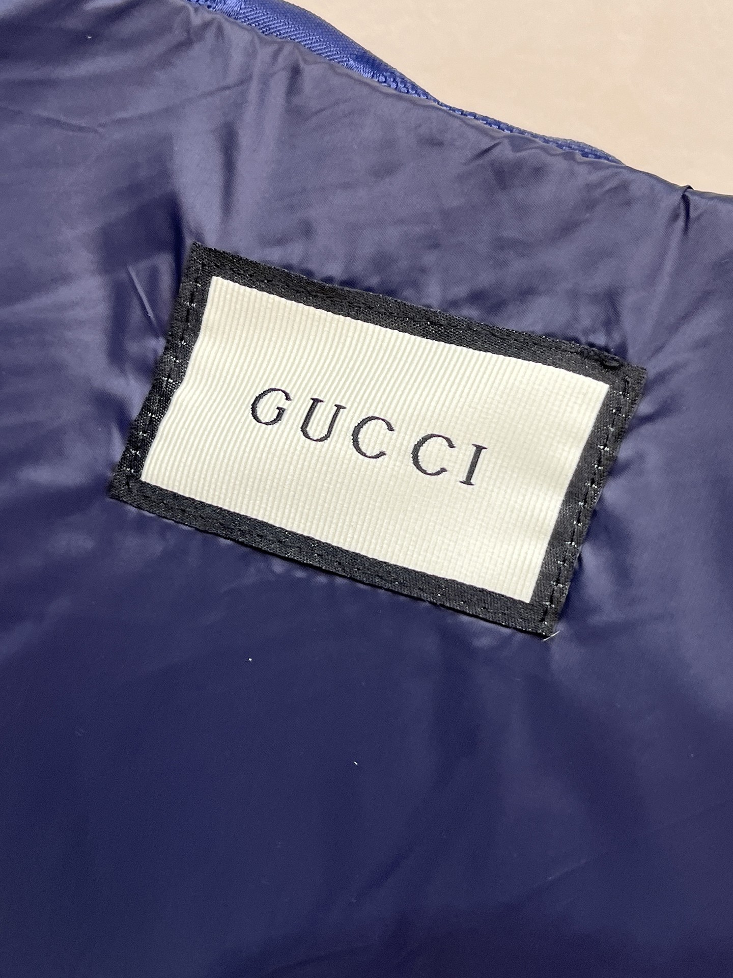 Gucci Down Vest Goose Down Blue S-m-l-xl