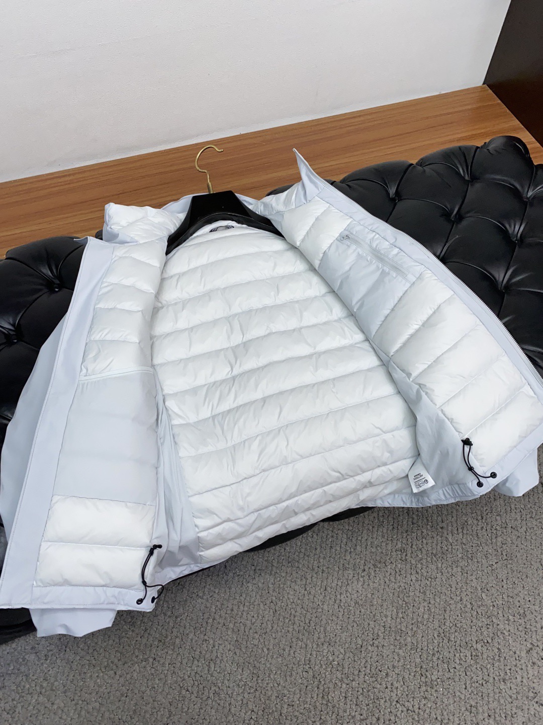 Arcteryx Couple Down Jacket White Duck Down Black Hooded S-l-xl