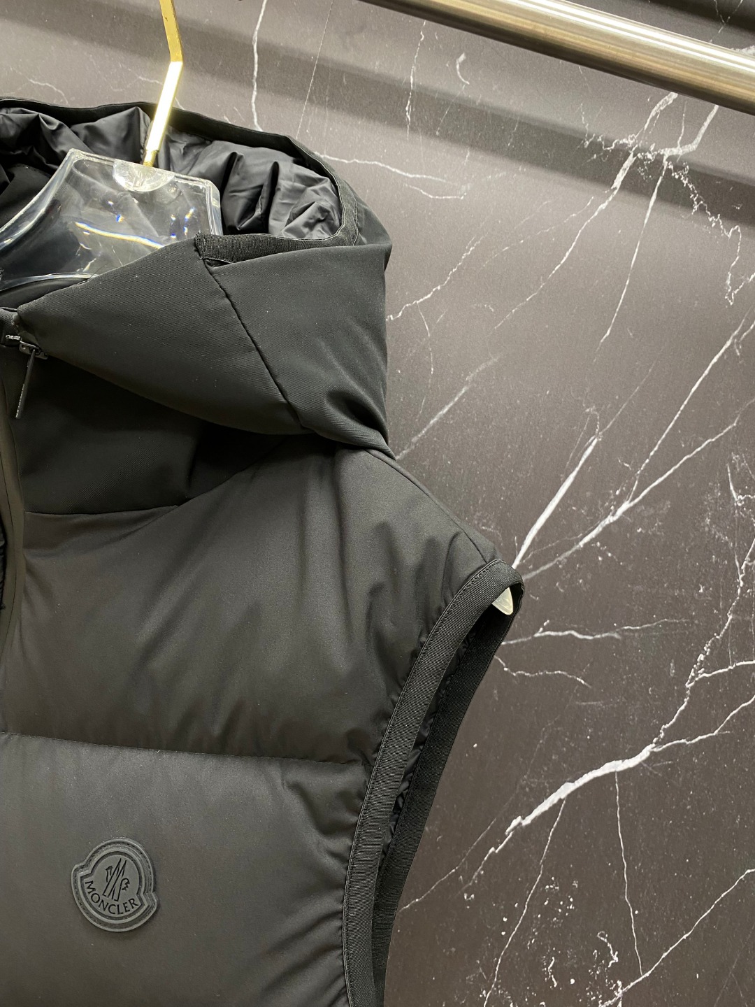 Moncler Male Down Vest Goose Down Black S-m-l