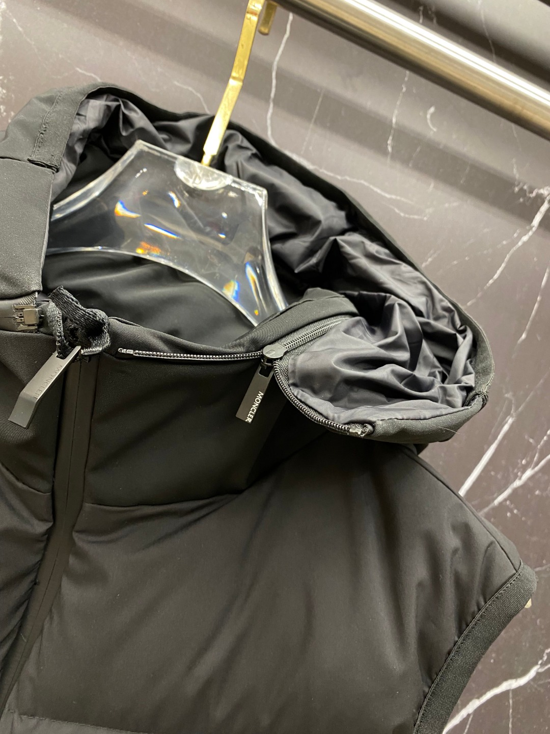 Moncler Male Down Vest Goose Down Black S-m-l