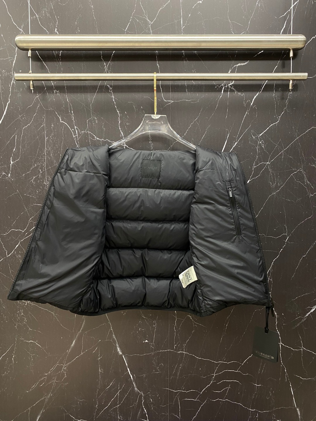 Moncler Male Down Vest Goose Down Black S-m-l