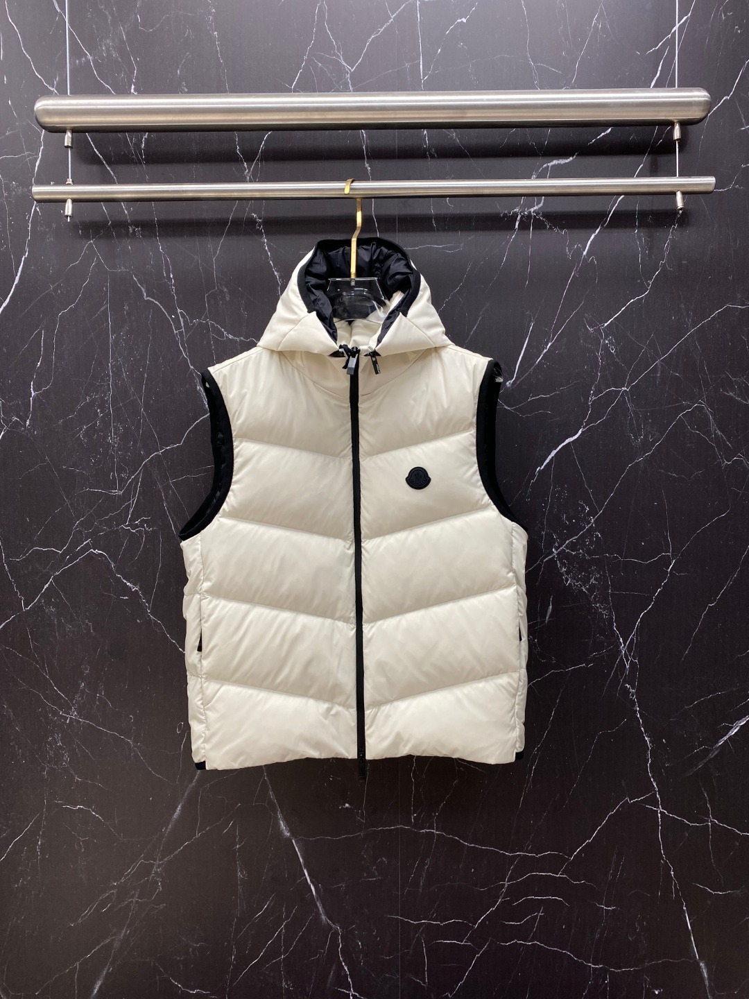 Moncler Male Down Vest Goose Down Black S-m-l
