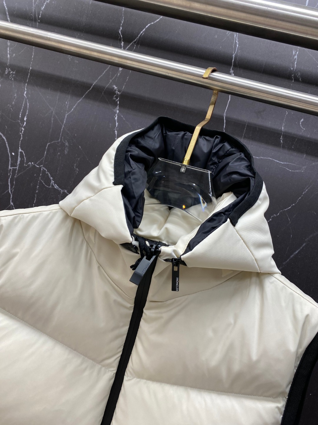 Moncler Male Down Vest Goose Down Black S-m-l