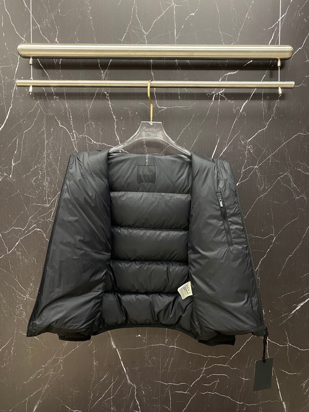 Moncler Male Jacket Goose Down Black Hooded S-m-l