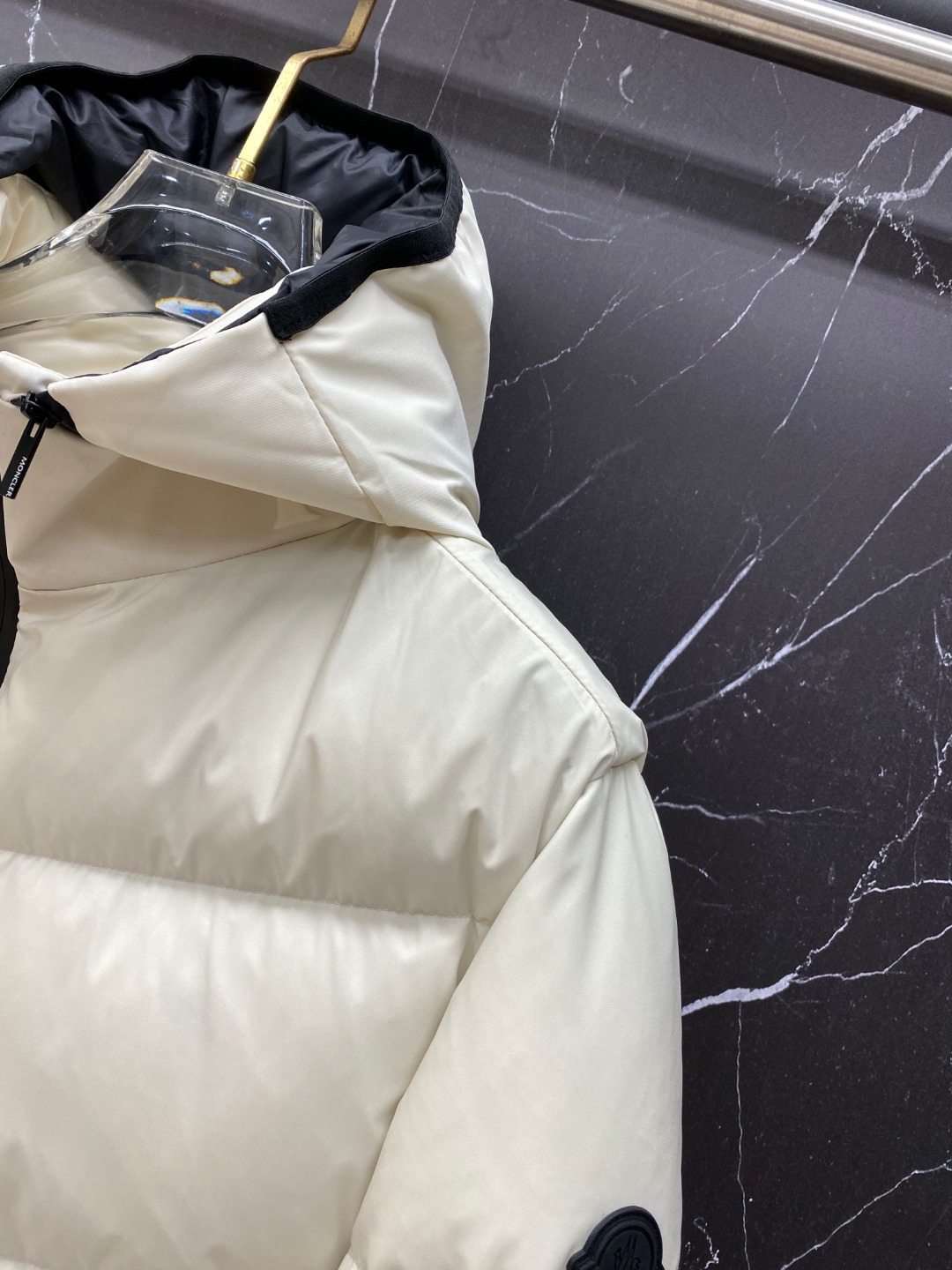 Moncler Male Jacket Goose Down Black Hooded S-m-l