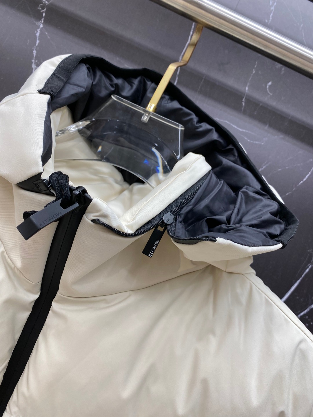 Moncler Male Jacket Goose Down Black Hooded S-m-l