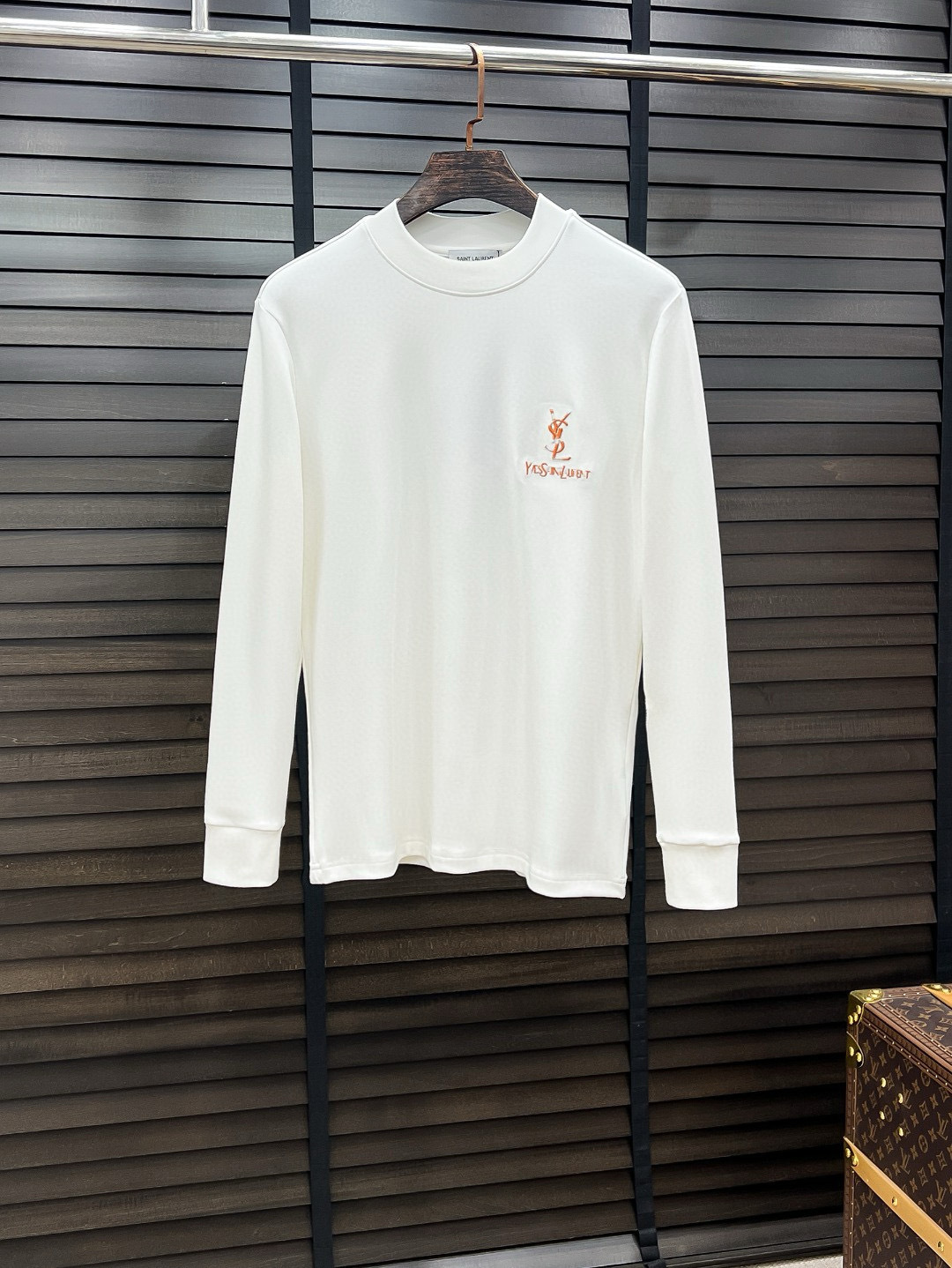 Saint Laurent Hoodie Cotton Black Fleece Lined S-m-l-xl