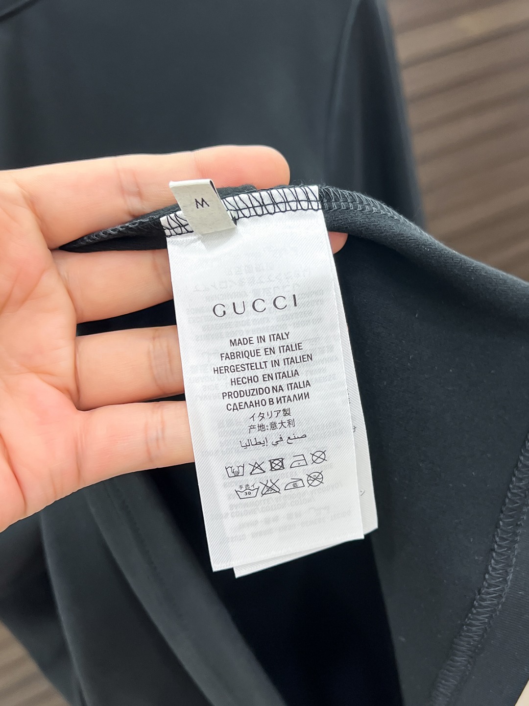 Gucci Hoodie Cotton Black Fleece Lined S-m-l-xl