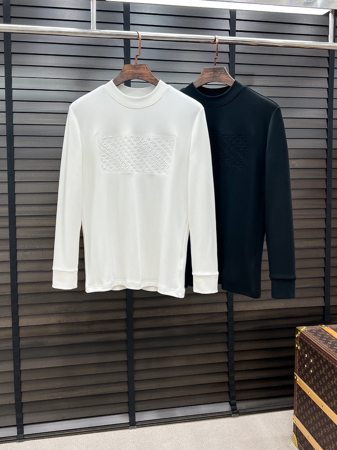 Louis Vuitton Hoodie Cotton Black Fleece Lined S-m-l-xl