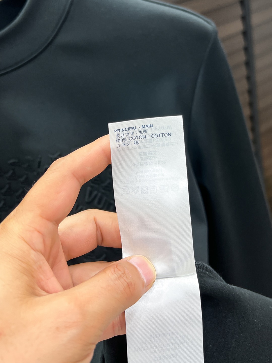 Louis Vuitton Hoodie Cotton Black Fleece Lined S-m-l-xl