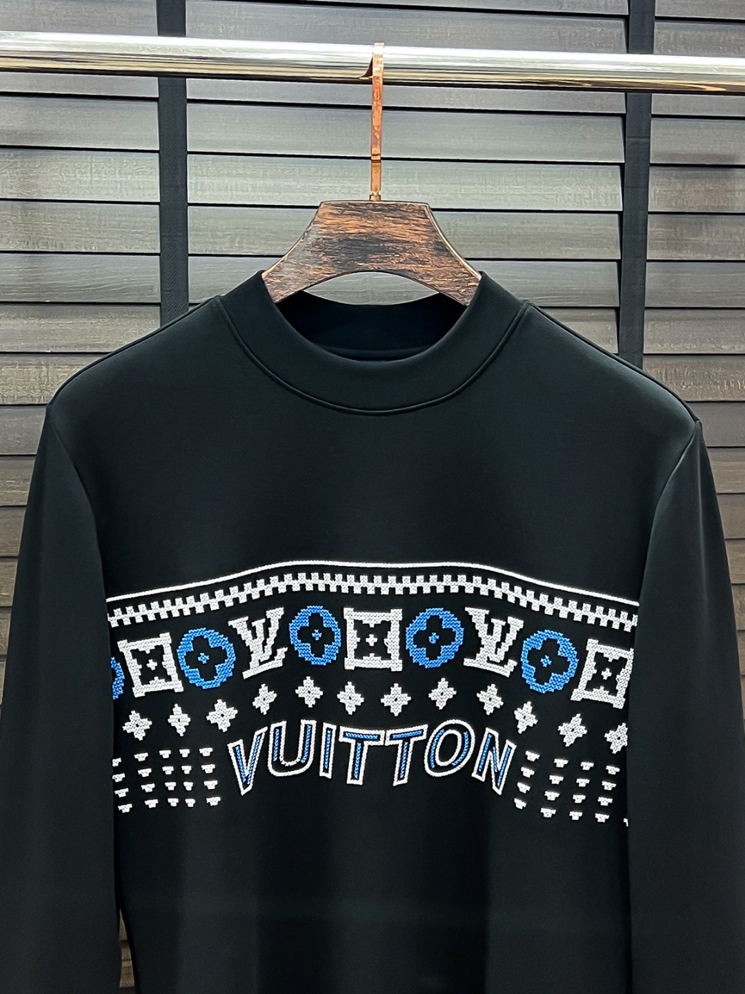 Louis Vuitton Hoodie Cotton Black Fleece Lined S-m-l-xl