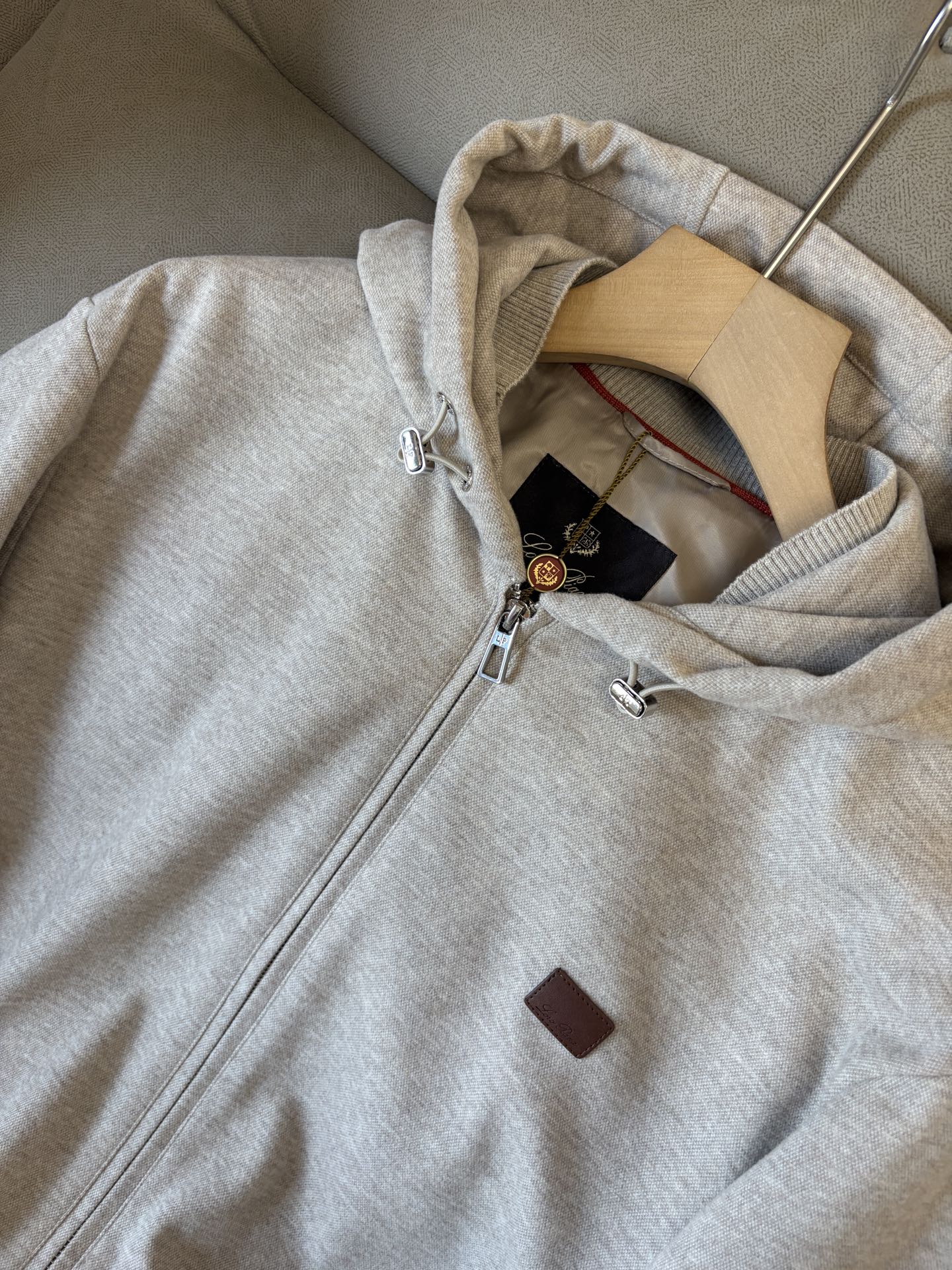 Loro Piana Male Hoodie Cotton Hooded L