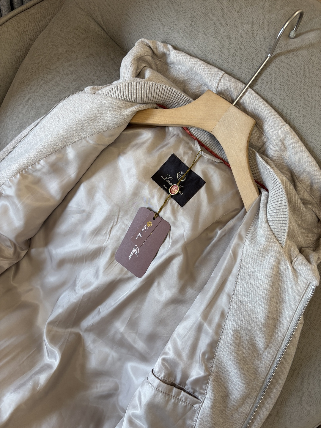 Loro Piana Male Hoodie Cotton Hooded L