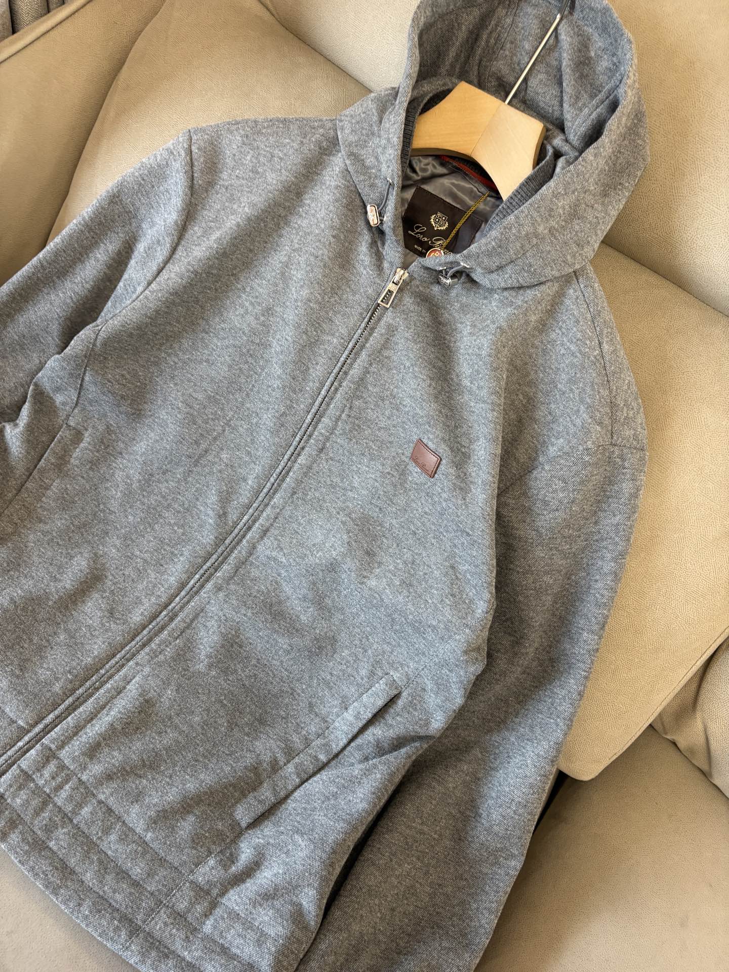 Loro Piana Male Hoodie Cotton Hooded L