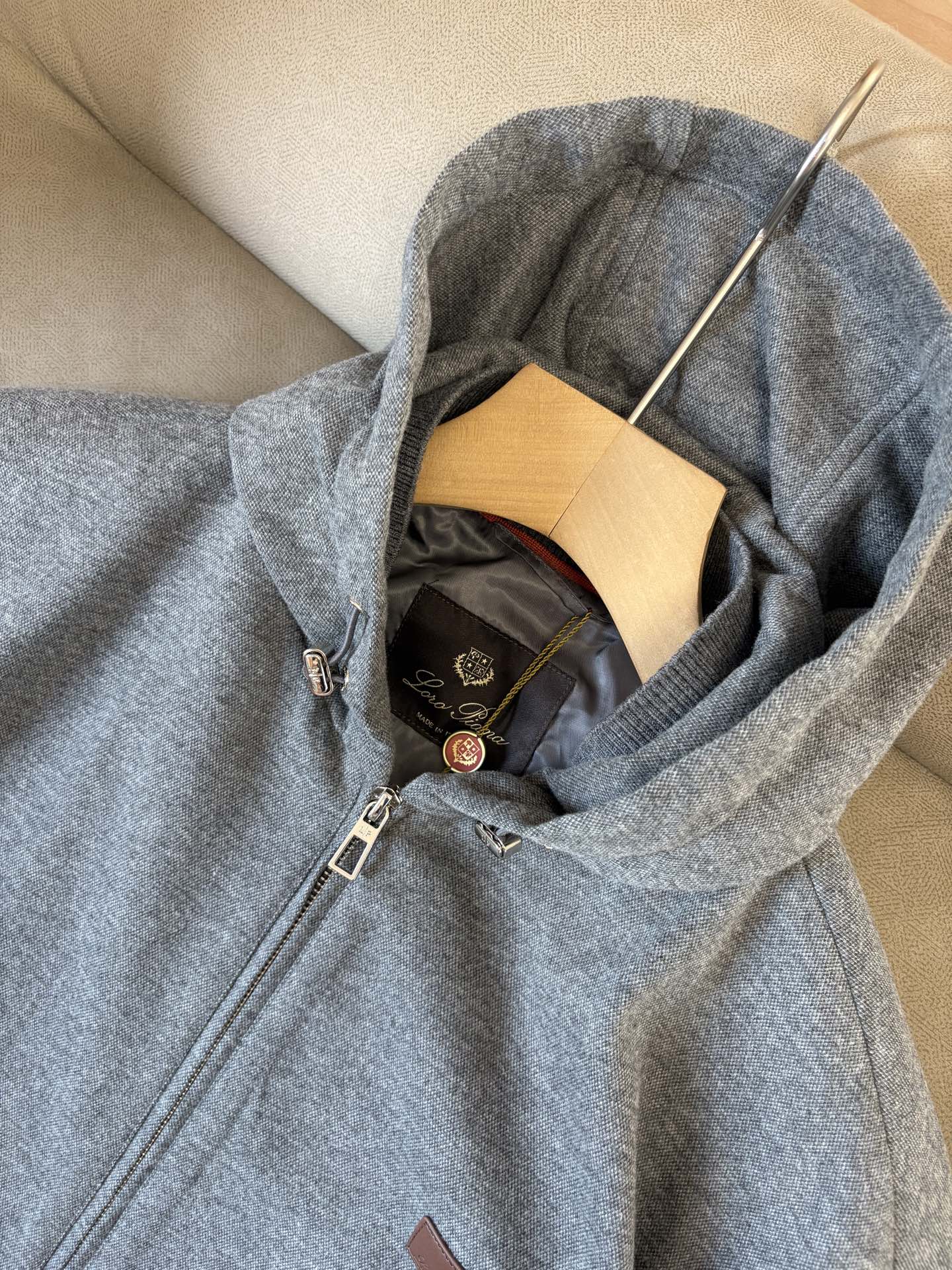 Loro Piana Male Hoodie Cotton Hooded L