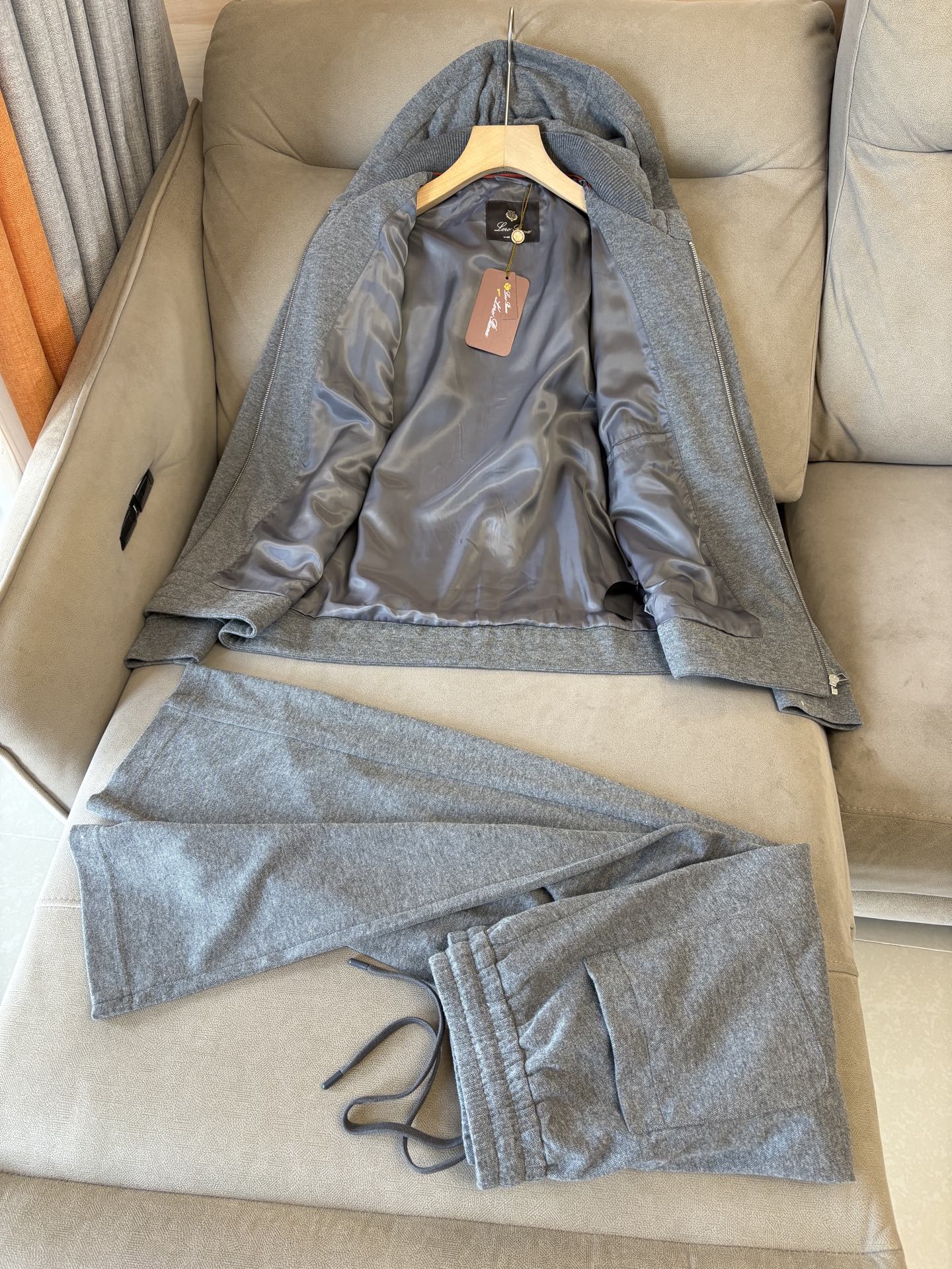 Loro Piana Male Hoodie Cotton Hooded L