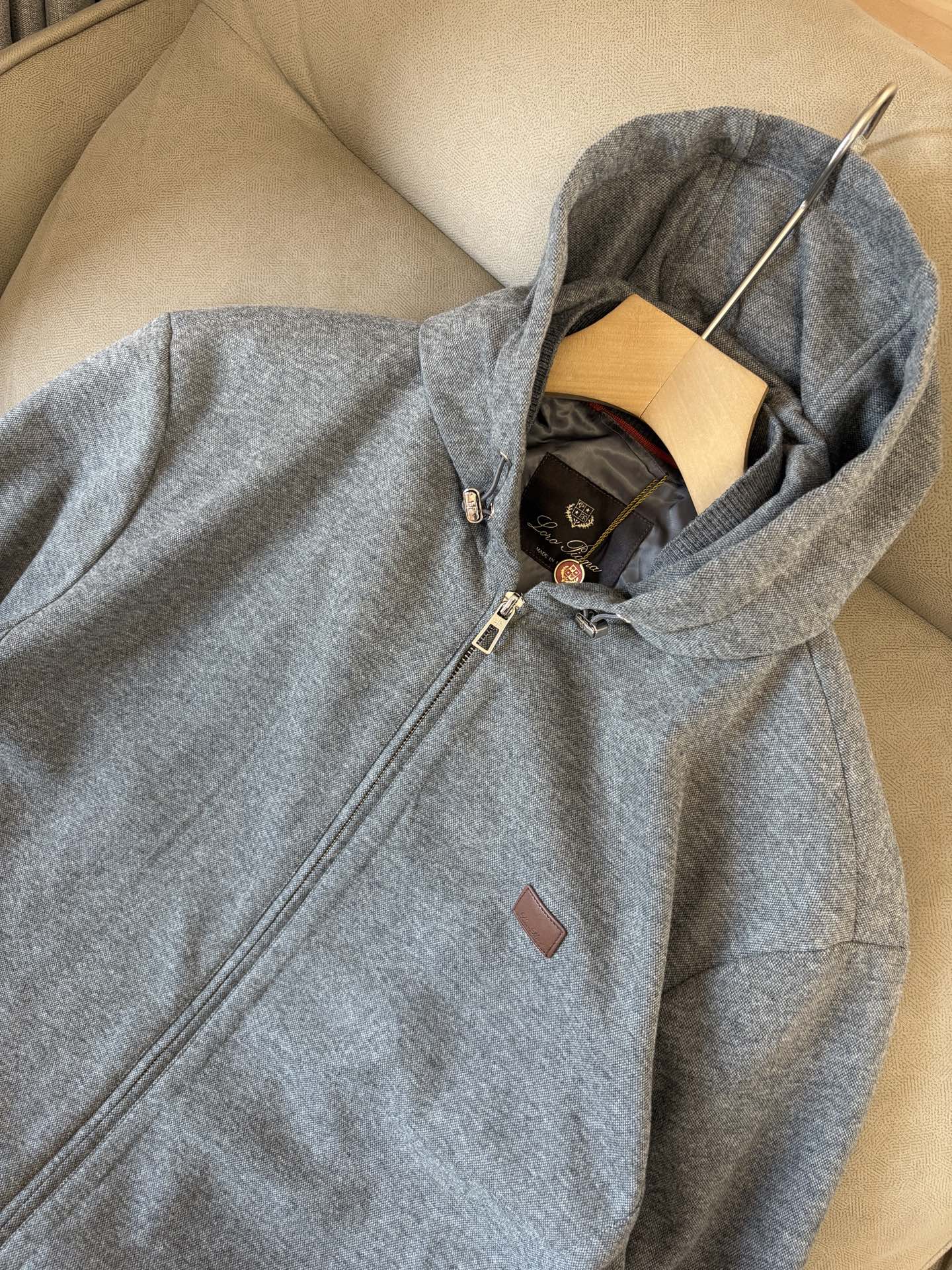 Loro Piana Male Hoodie Cotton Hooded L