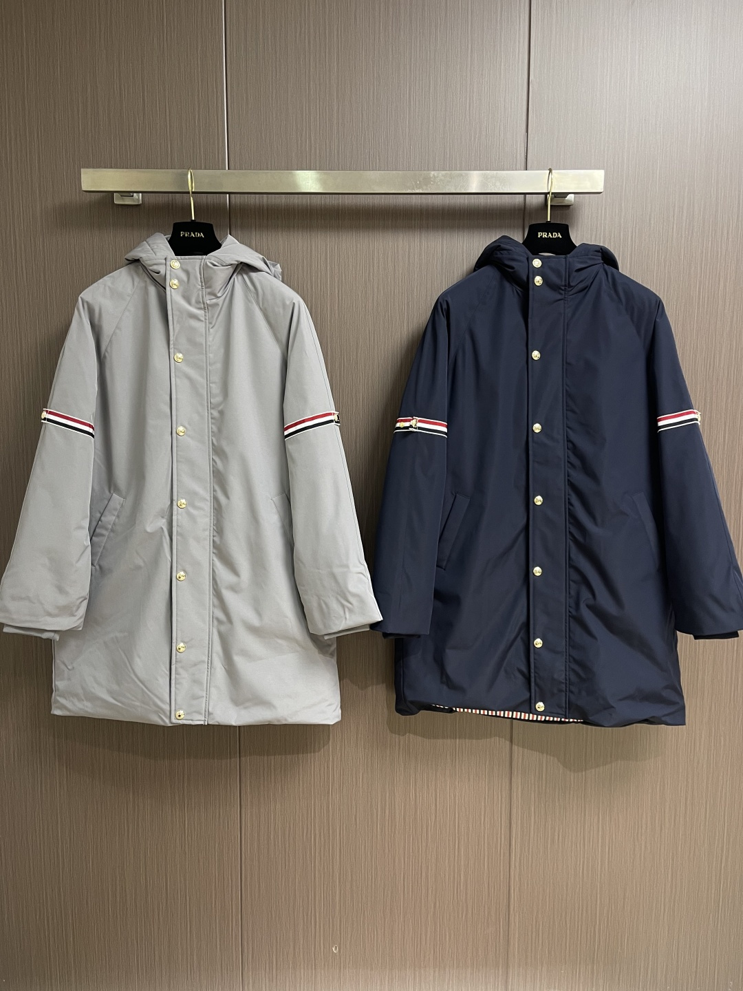 Thom Browne Down Jacket Goose Down Hooded S-m