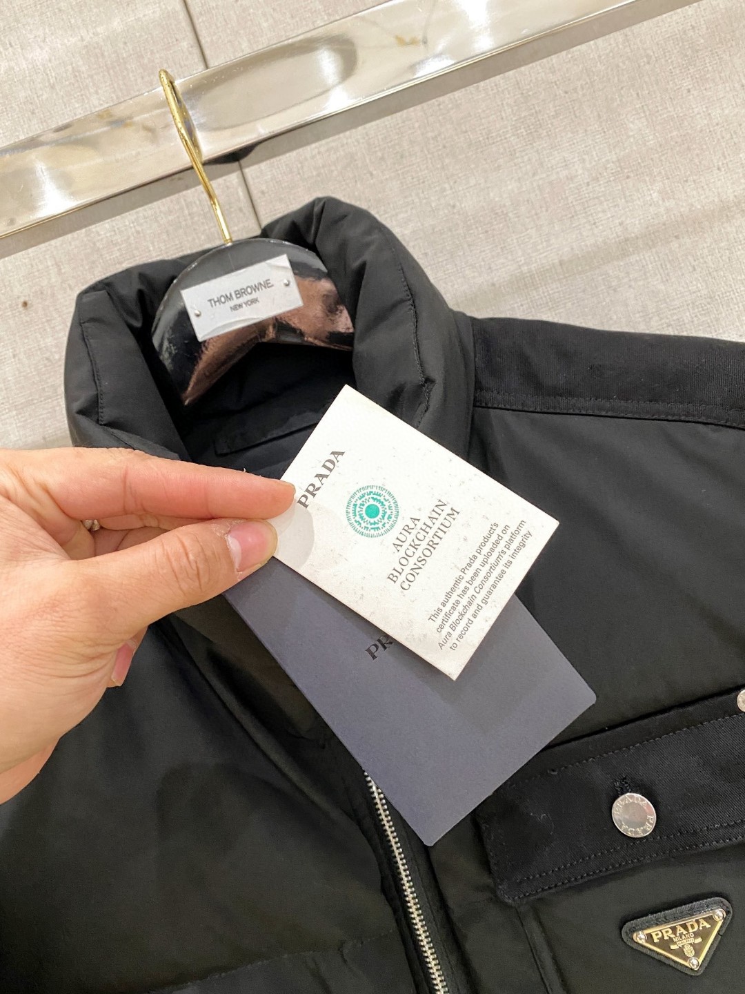 Prada Couple Down Jacket Goose Down M-l-xl