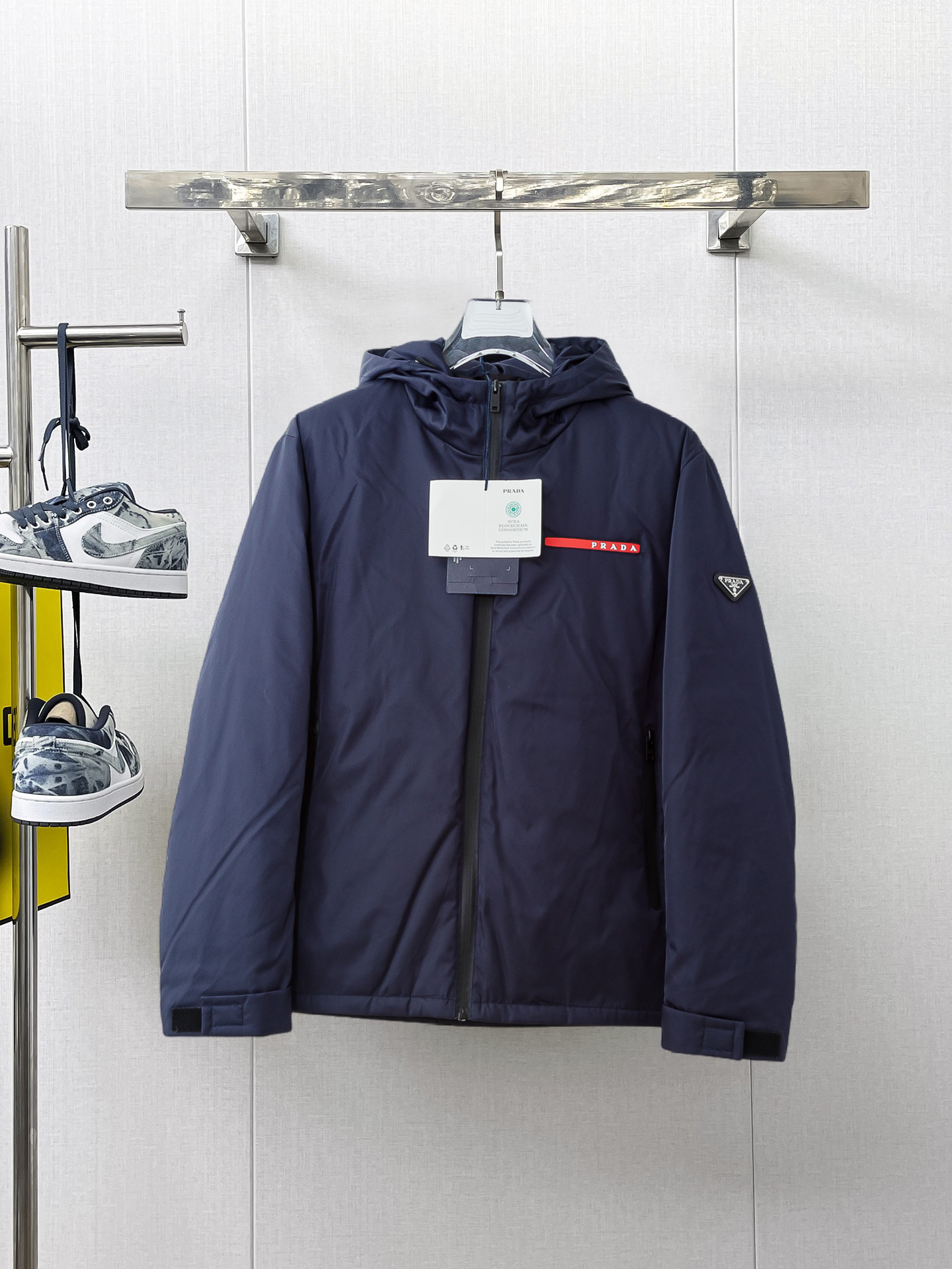 Prada Couple Down Jacket Goose Down M-l-xl