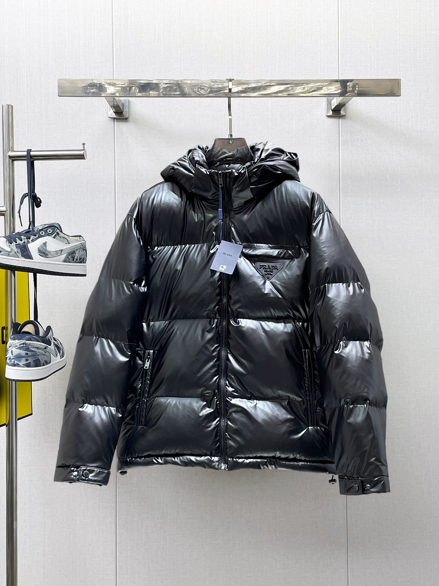 Prada Couple Down Jacket Goose Down M-l-xl