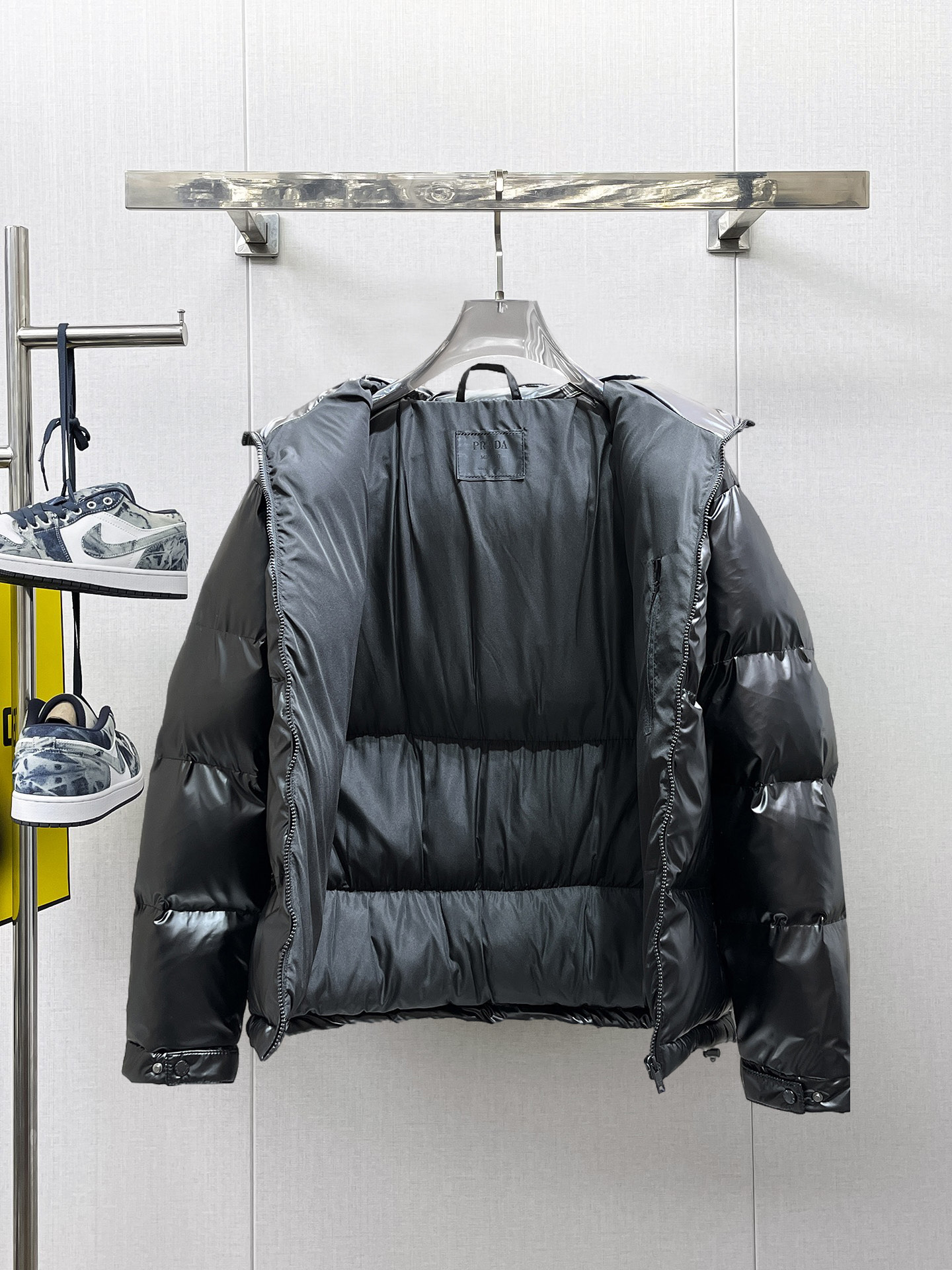 Prada Couple Down Jacket Goose Down M-l-xl