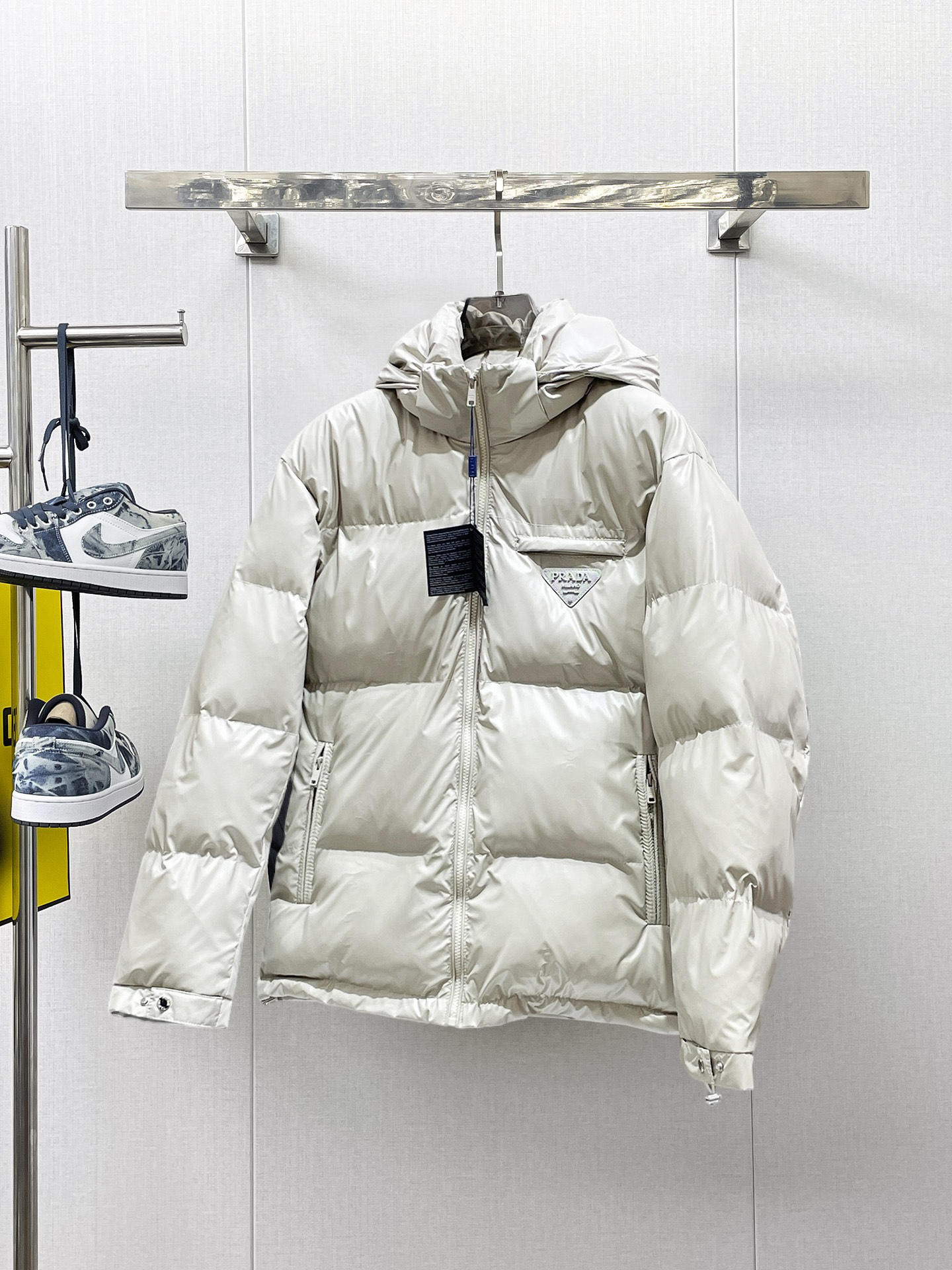 Prada Couple Down Jacket Goose Down M-l-xl