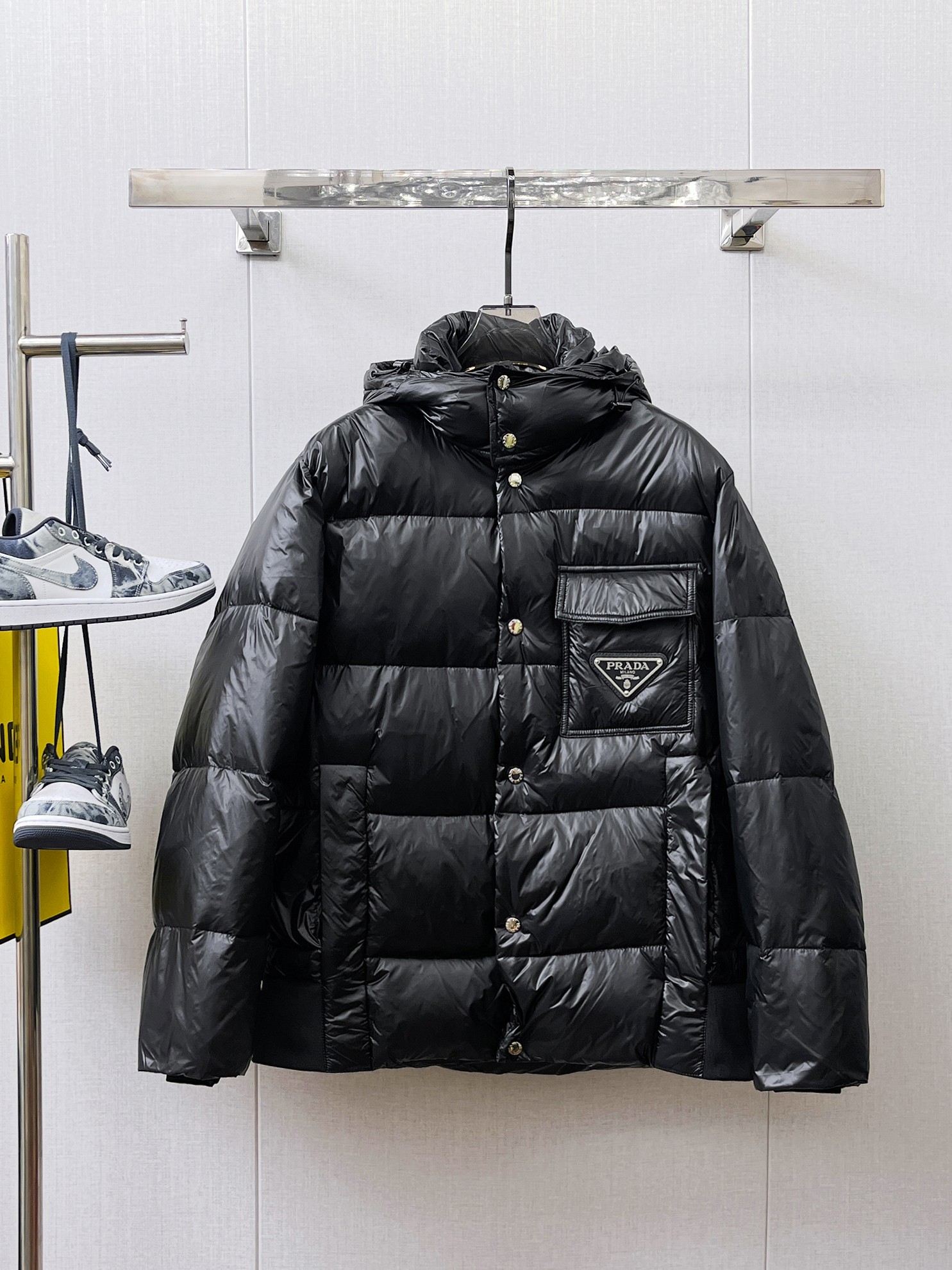 Prada Couple Down Jacket Goose Down M-l-xl