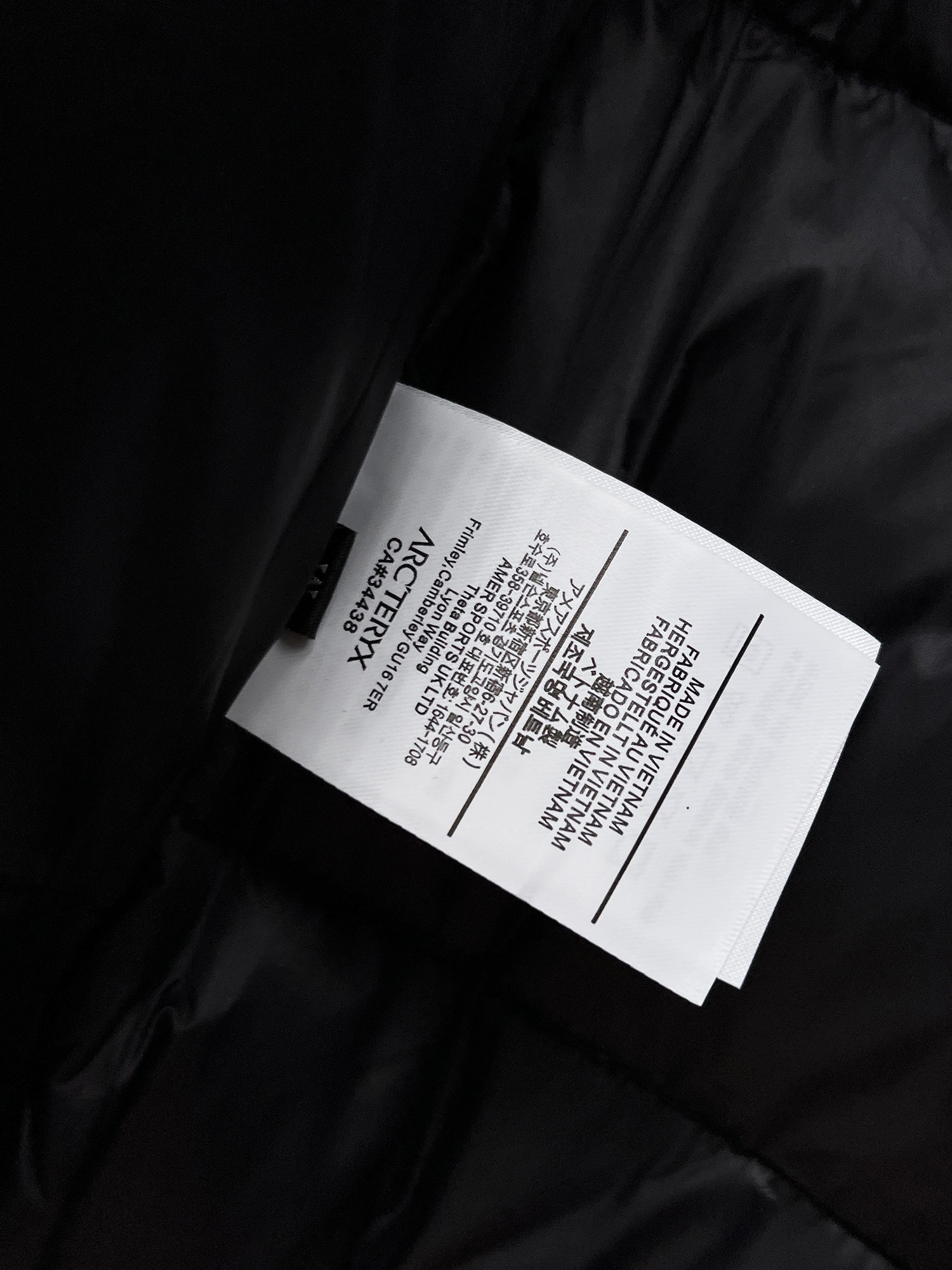 Arcteryx Couple Down Jacket Goose Down M-l-xl