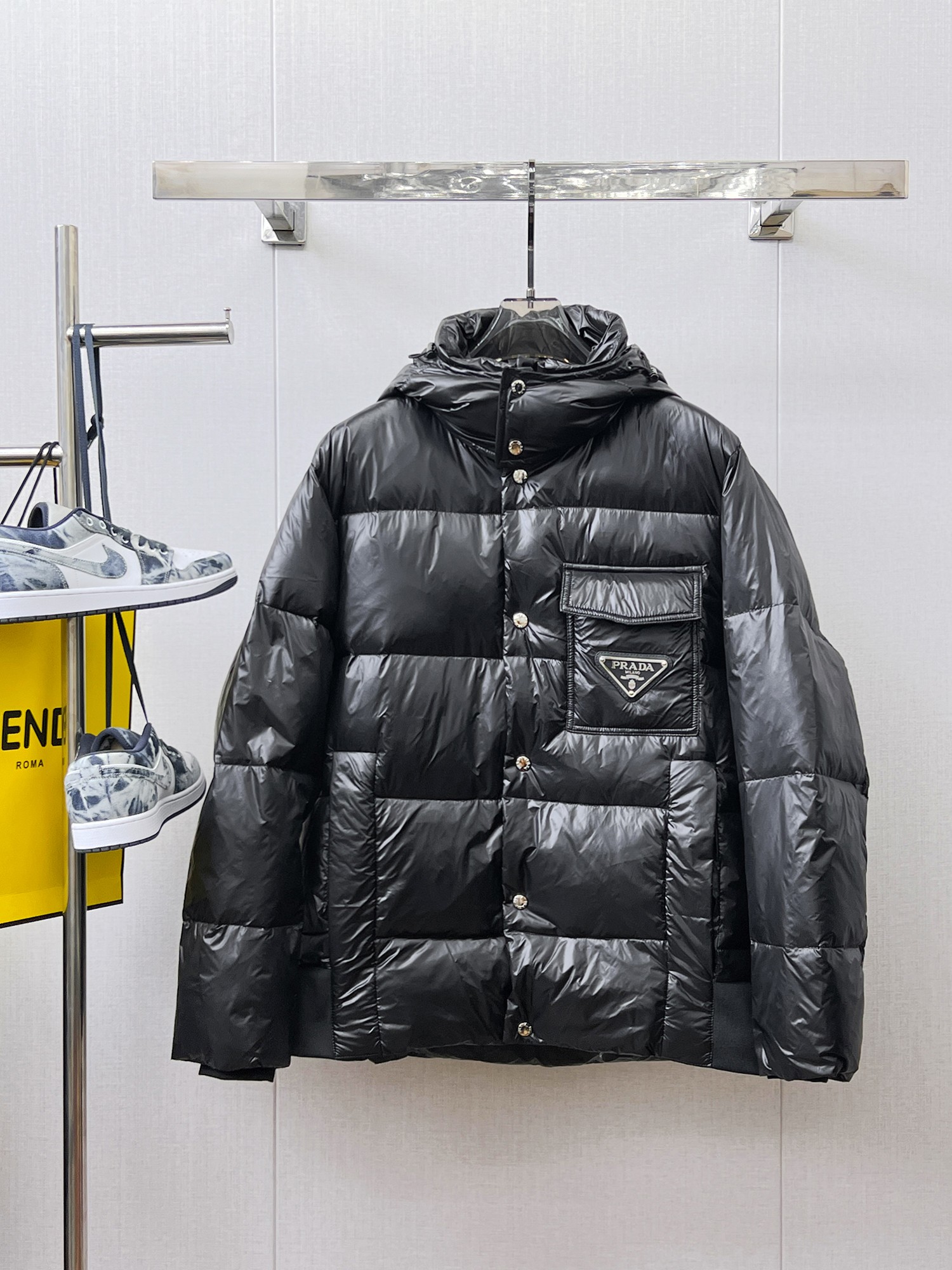 Prada Couple Down Jacket Goose Down M-l-xl