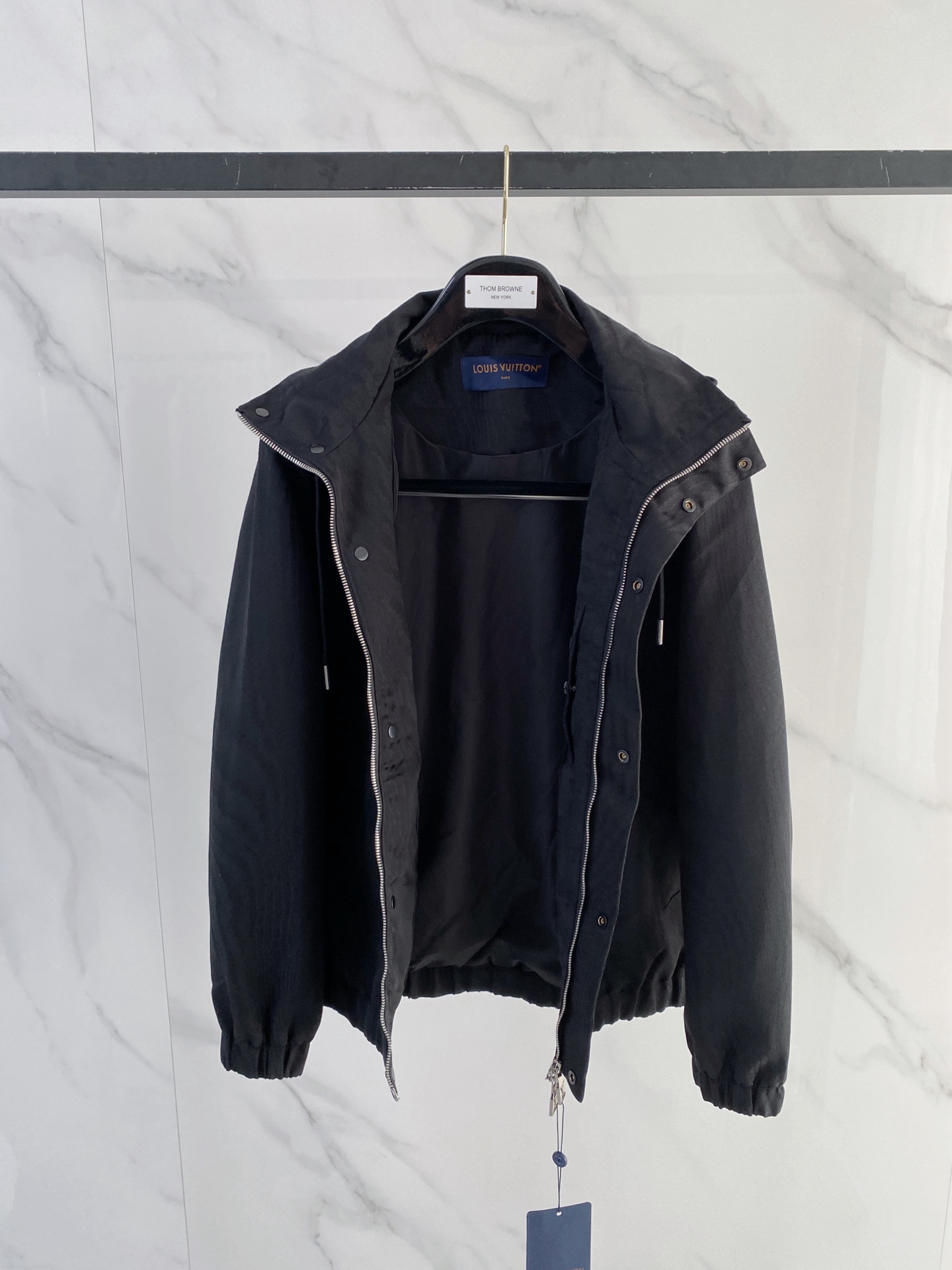 Louis Vuitton Male Jacket Black Couple Style S-m-l-xl