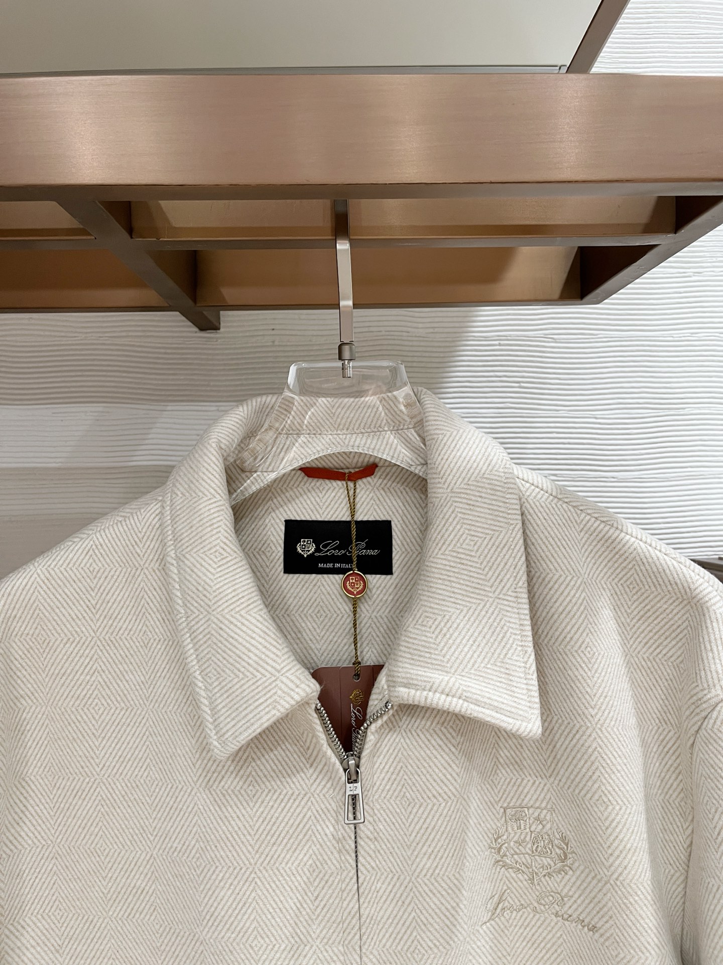 Loro Piana Male Jacket Cotton Gray Slim Fit M-l-xl