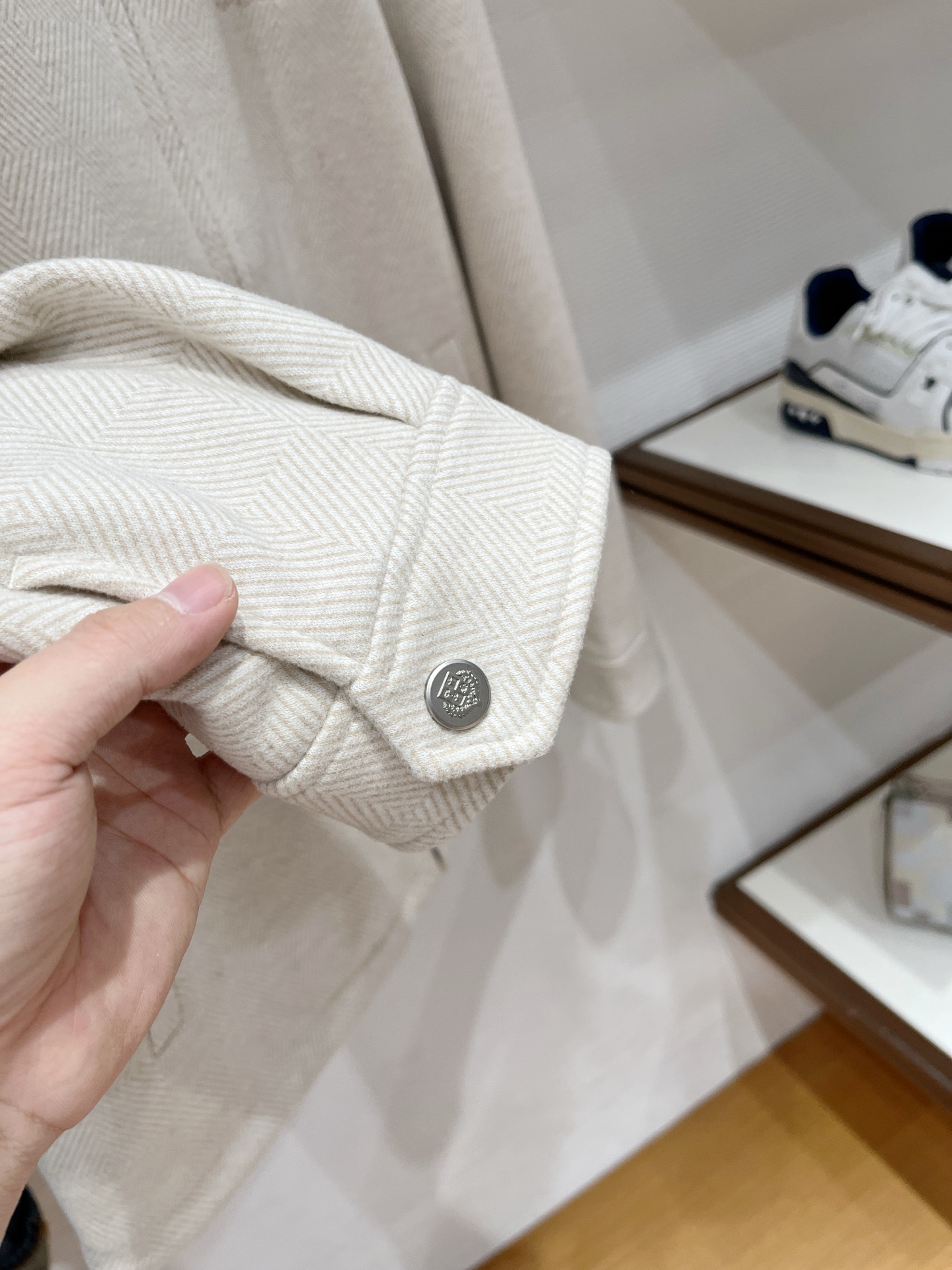 Loro Piana Male Jacket Cotton Gray Slim Fit M-l-xl