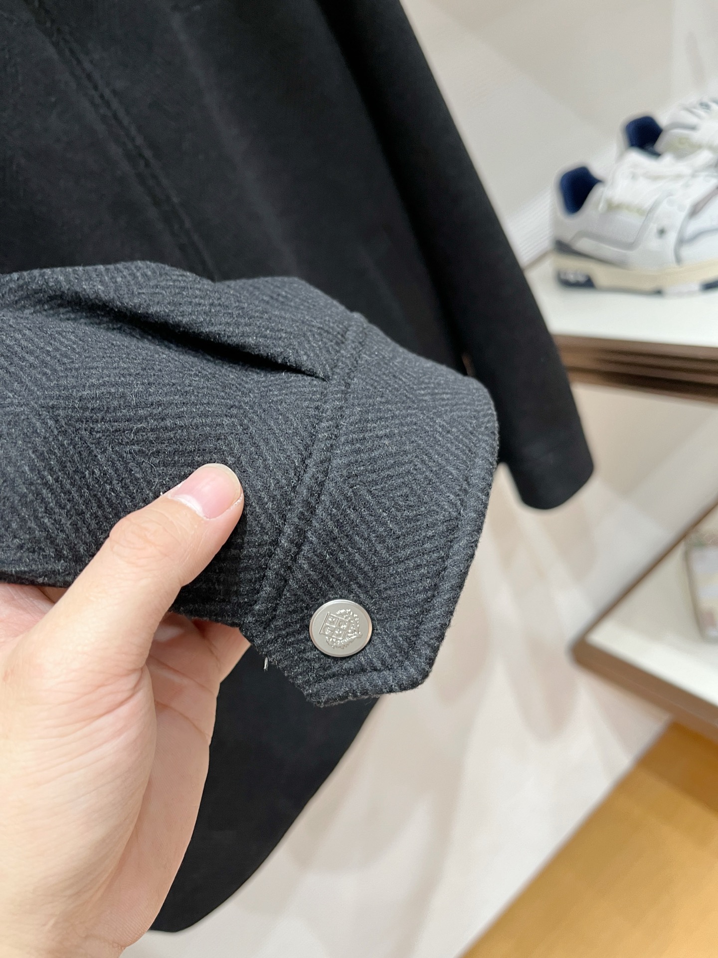 Loro Piana Male Jacket Cotton Gray Slim Fit M-l-xl