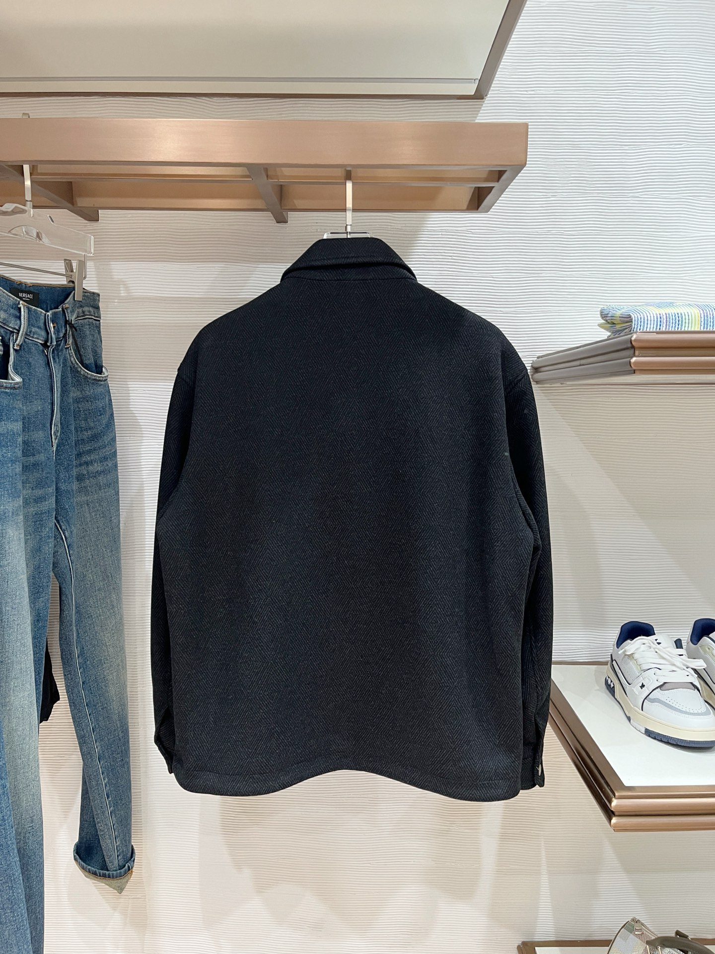 Loro Piana Male Jacket Cotton Gray Slim Fit M-l-xl