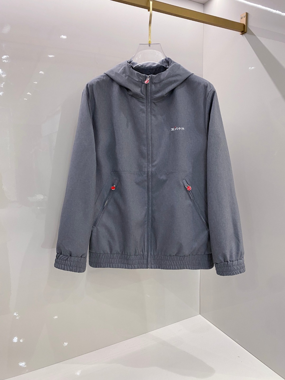 Kiton Jacket Black Hooded