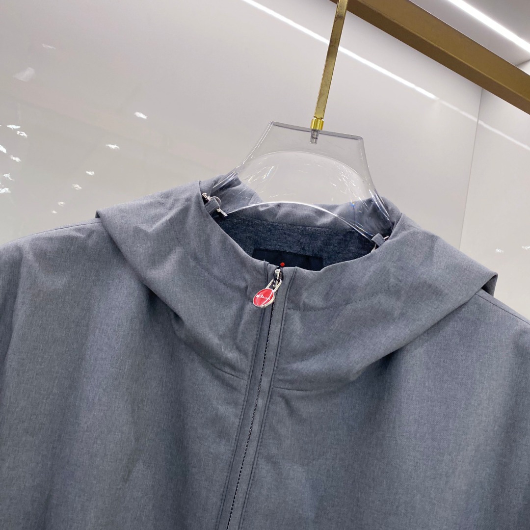 Kiton Jacket Black Hooded