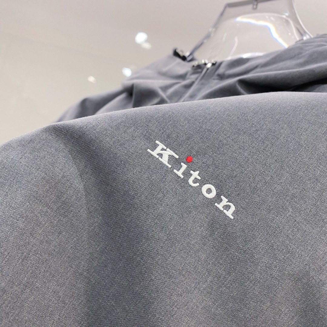 Kiton Jacket Black Hooded