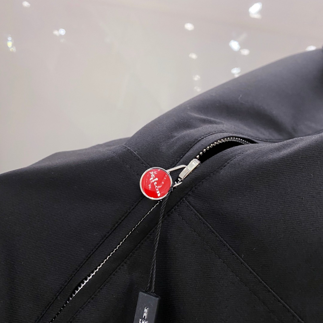 Kiton Jacket Black Hooded