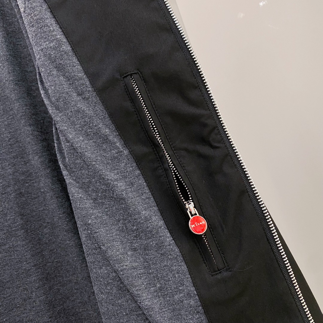 Kiton Jacket Black Hooded