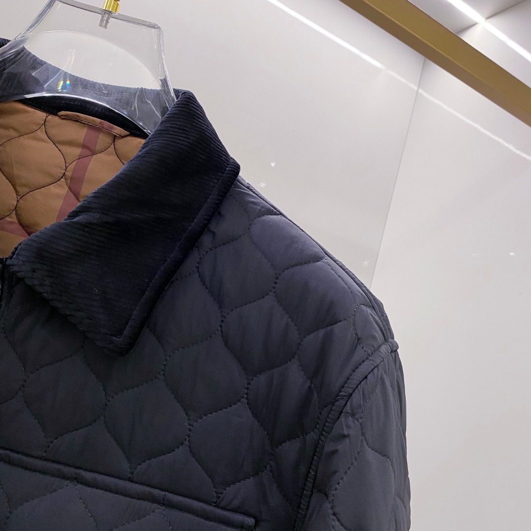 Burberry Male Jacket Cotton Black Plaid